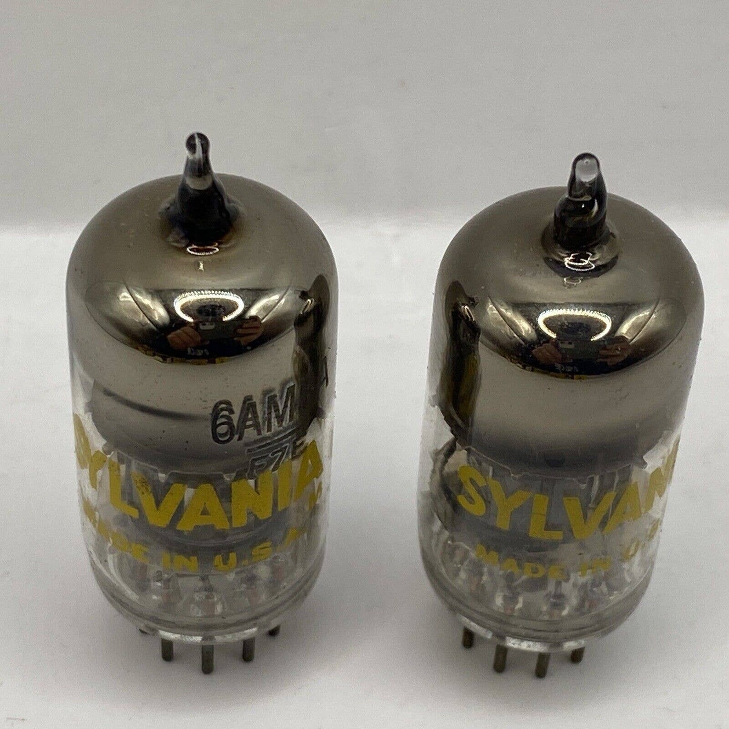 2 - Sylvania 6AM8A /6AM8 Vacuum Tube Amp Amplifier Ham Tested With Photos Match