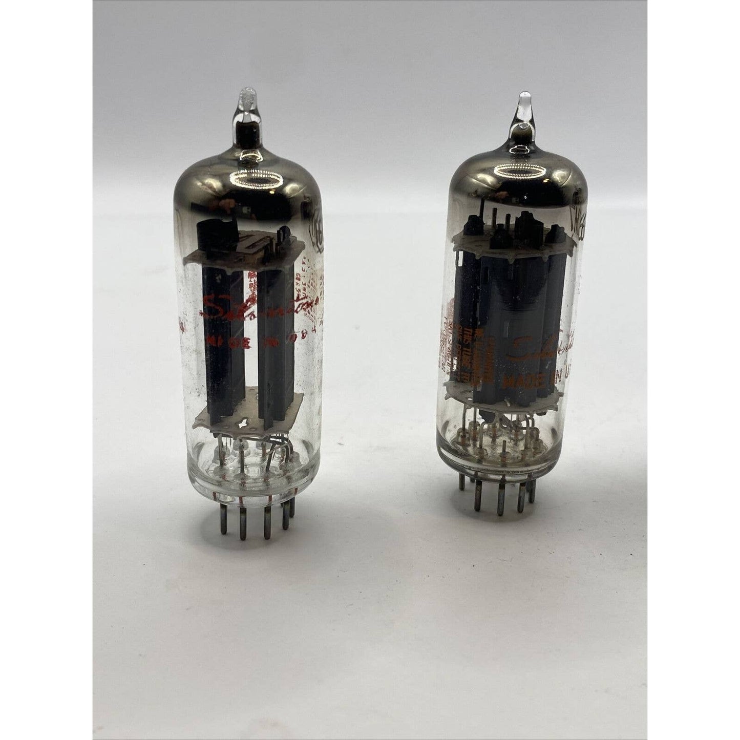 4 Silvertone 6CM7 vacuum tubes - Amp - Amplifier - Ham Radio Valves Tested!