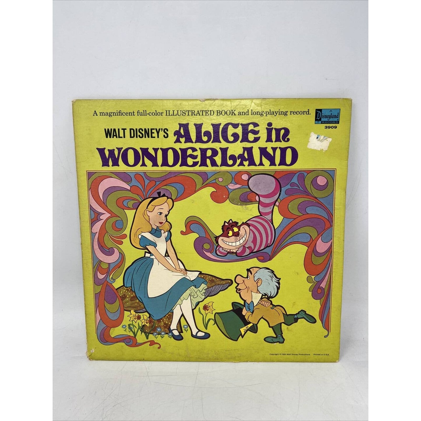 Walt Disney's Alice In Wonderland 1969 Vinyl LP Disneyland Records With Booklet