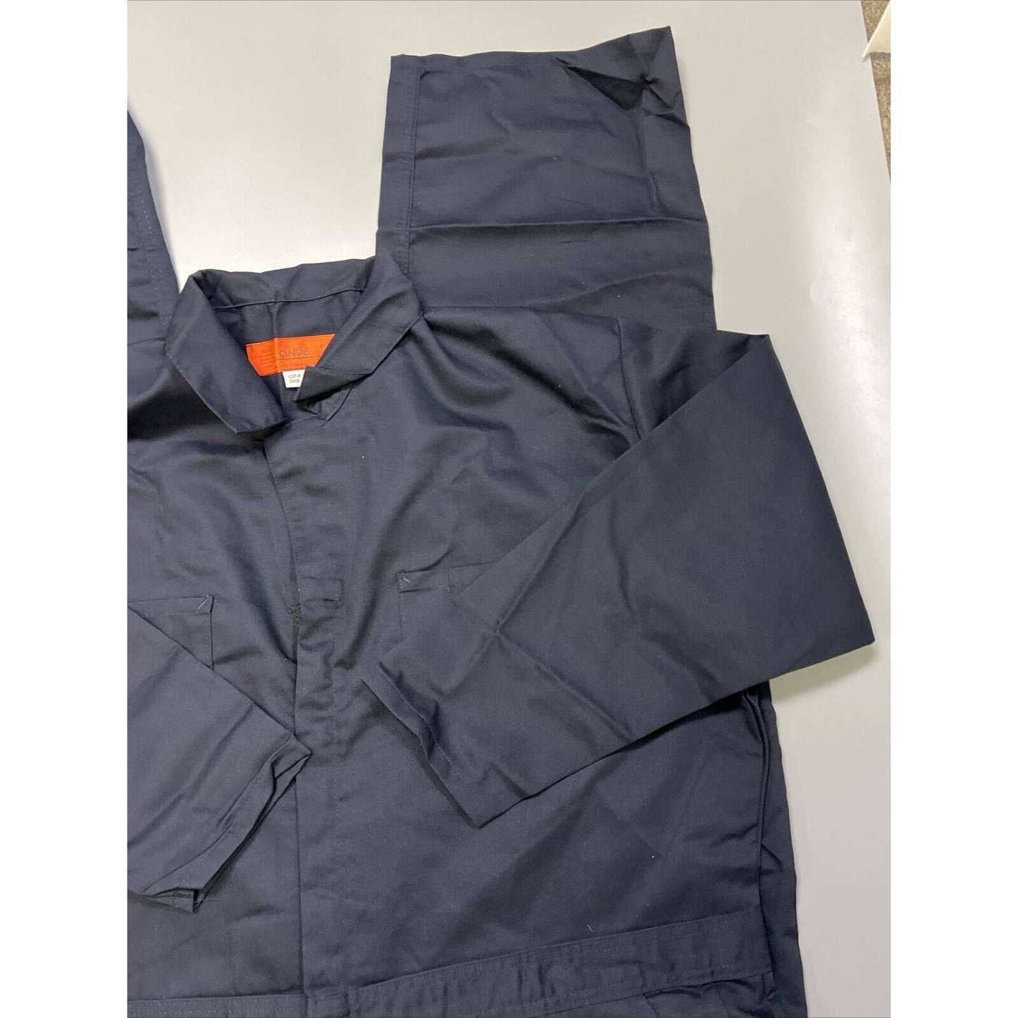 CINTAS Men's Navy Blue Zip Front Coverall 912-20 RN 17910 52 RG Michael Myers