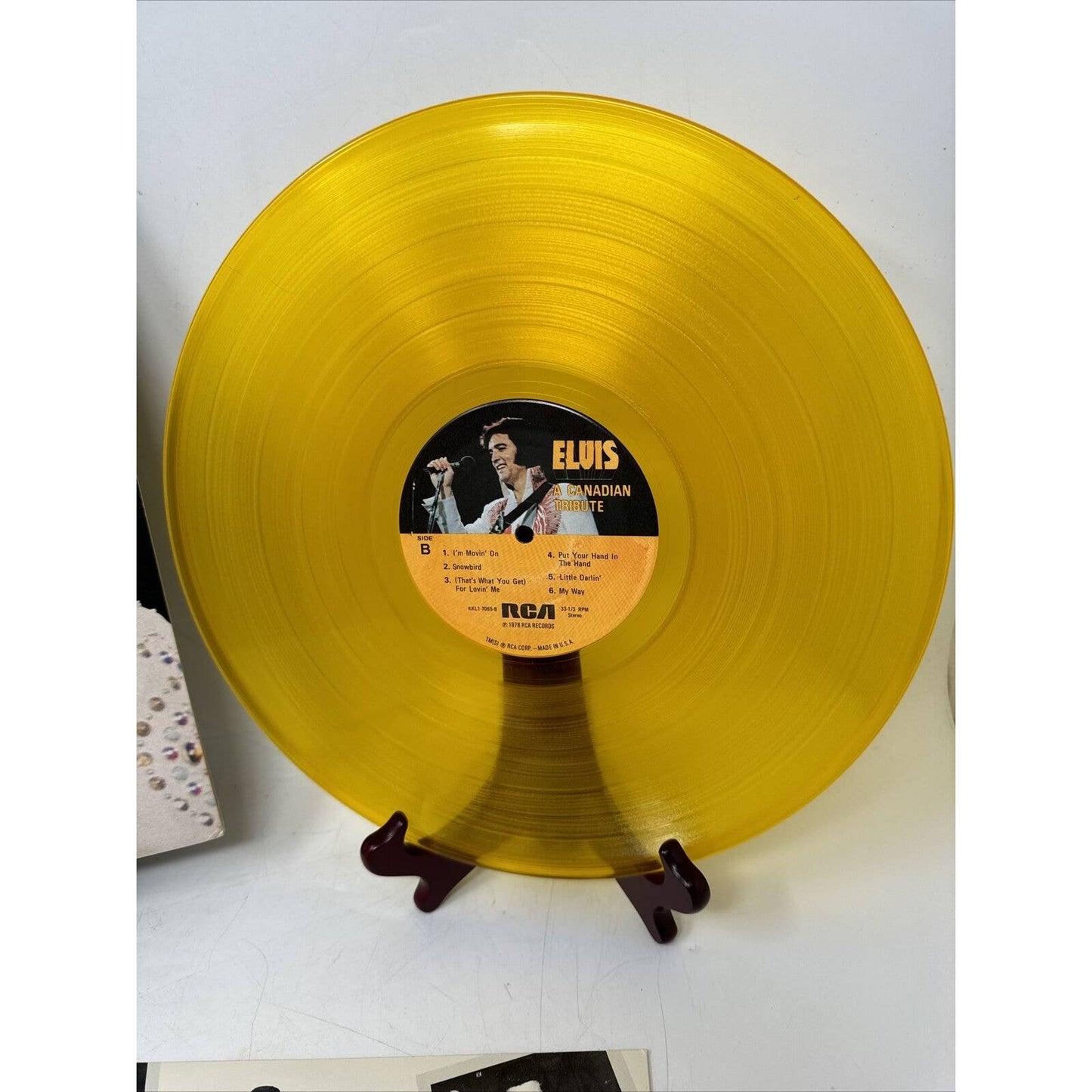 ELVIS "Canadian Tribute" 1978 (RCA/KKL1-7065/YELLOW VINYL/CANADA) RARE NM NICE!