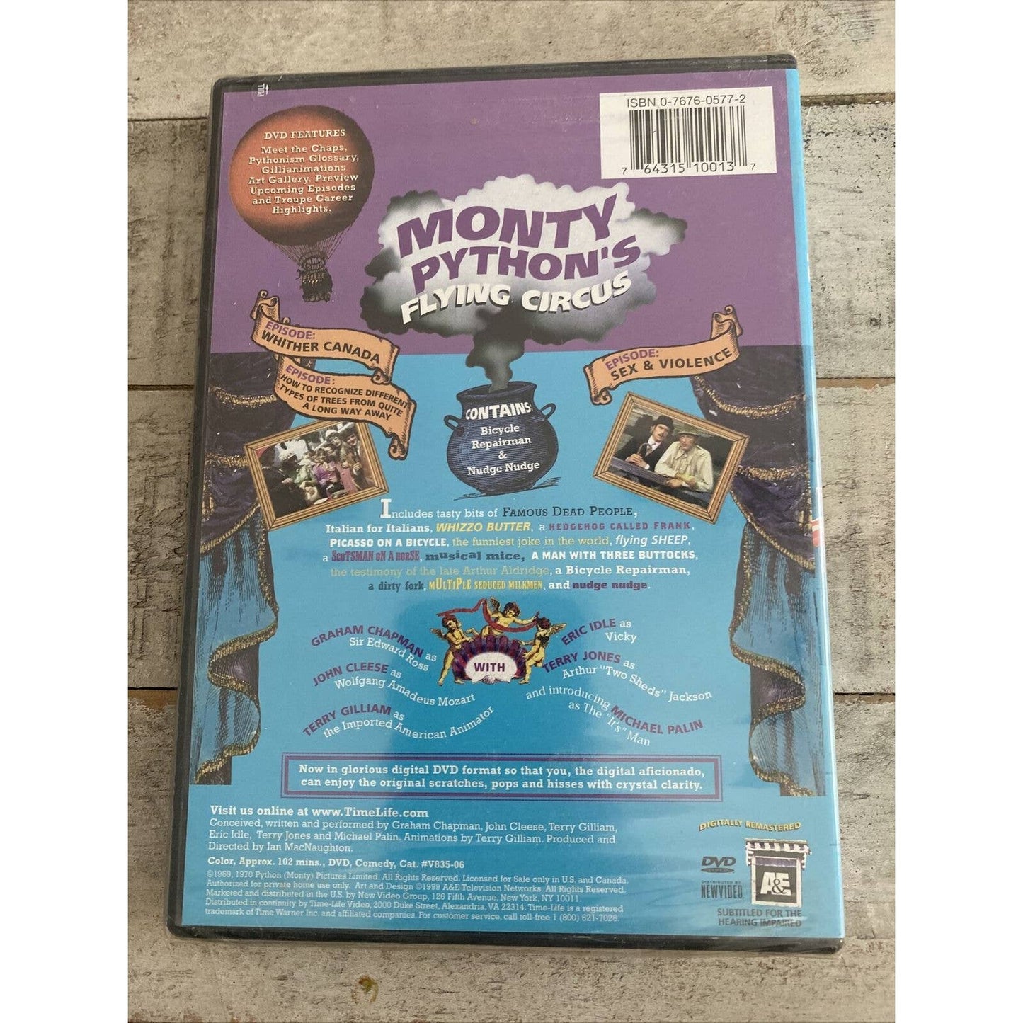 Rare 1999 Monty Pythons Flying Circus Bicycle Repairman & Nudge Grude DVD Sealed