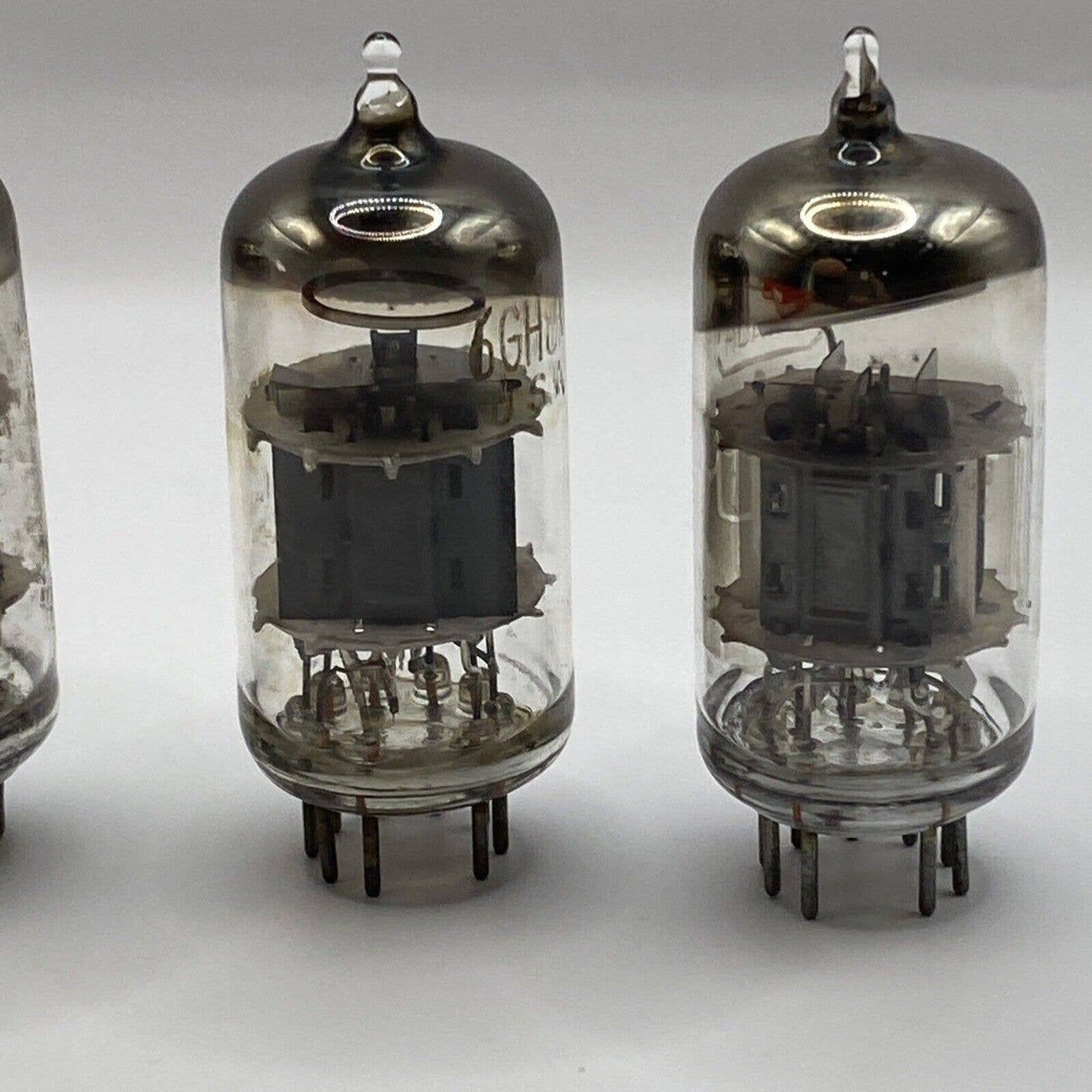 6GH8 4 PACK RCA A VACUUM TUBES Amplifier - Ham Radio - Valve - Tested W Photos!