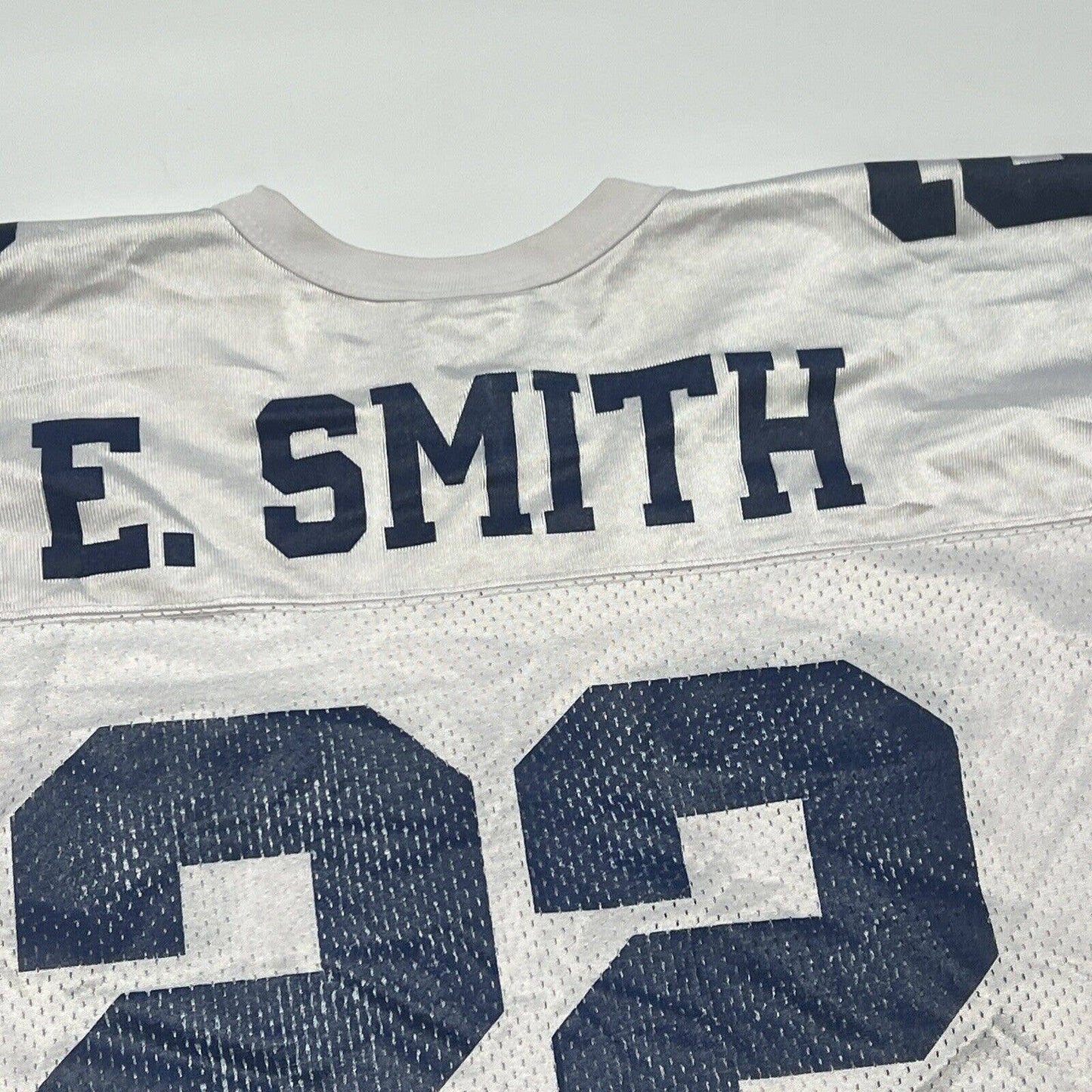 Vintage White Mens XXL #22 Emmitt Smith Jersey Logo Athletic NFL Dallas Cowboys