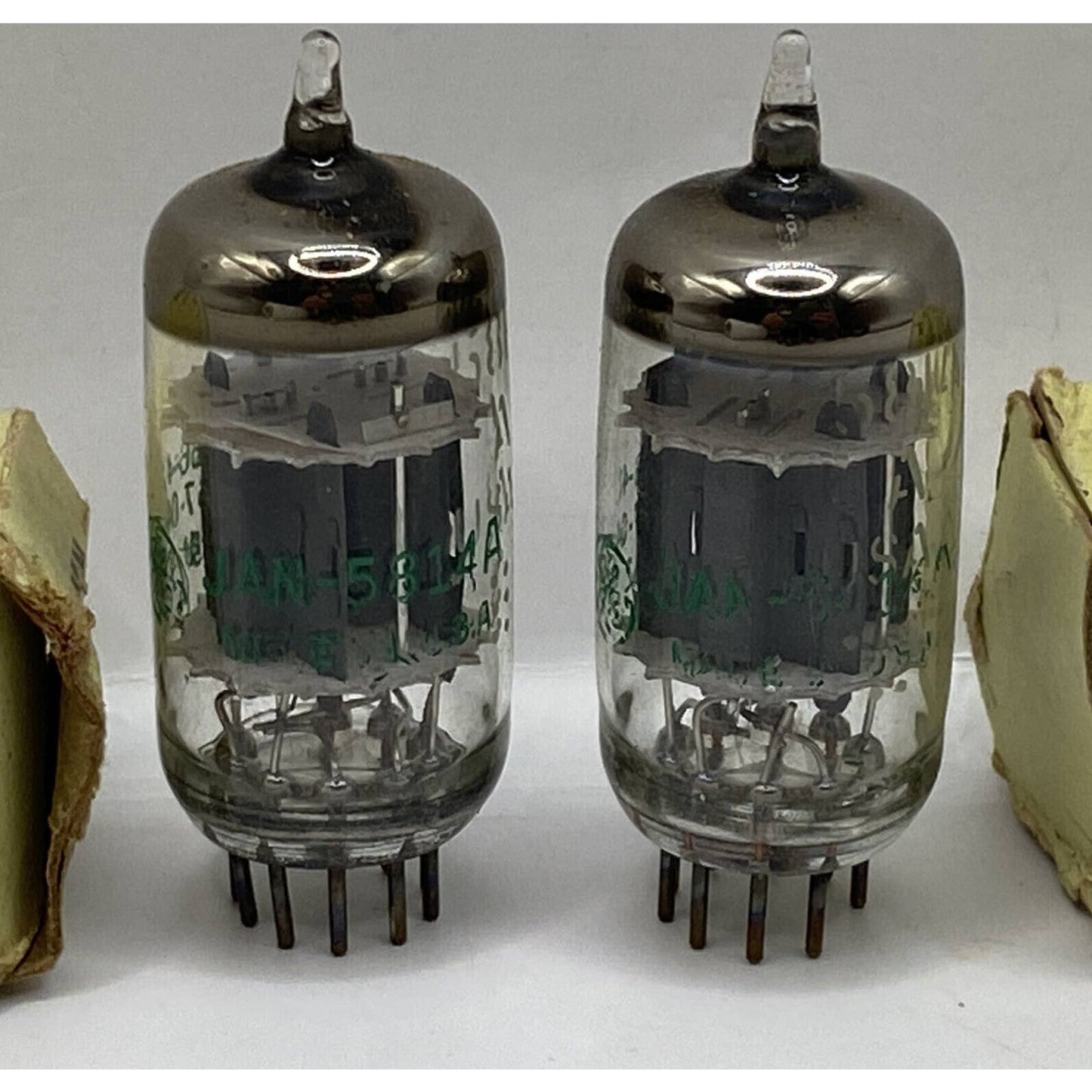 2 1966 SYLVANIA JHS-5814A HD MILITARY GRADE TUBES - Tested With Photos!