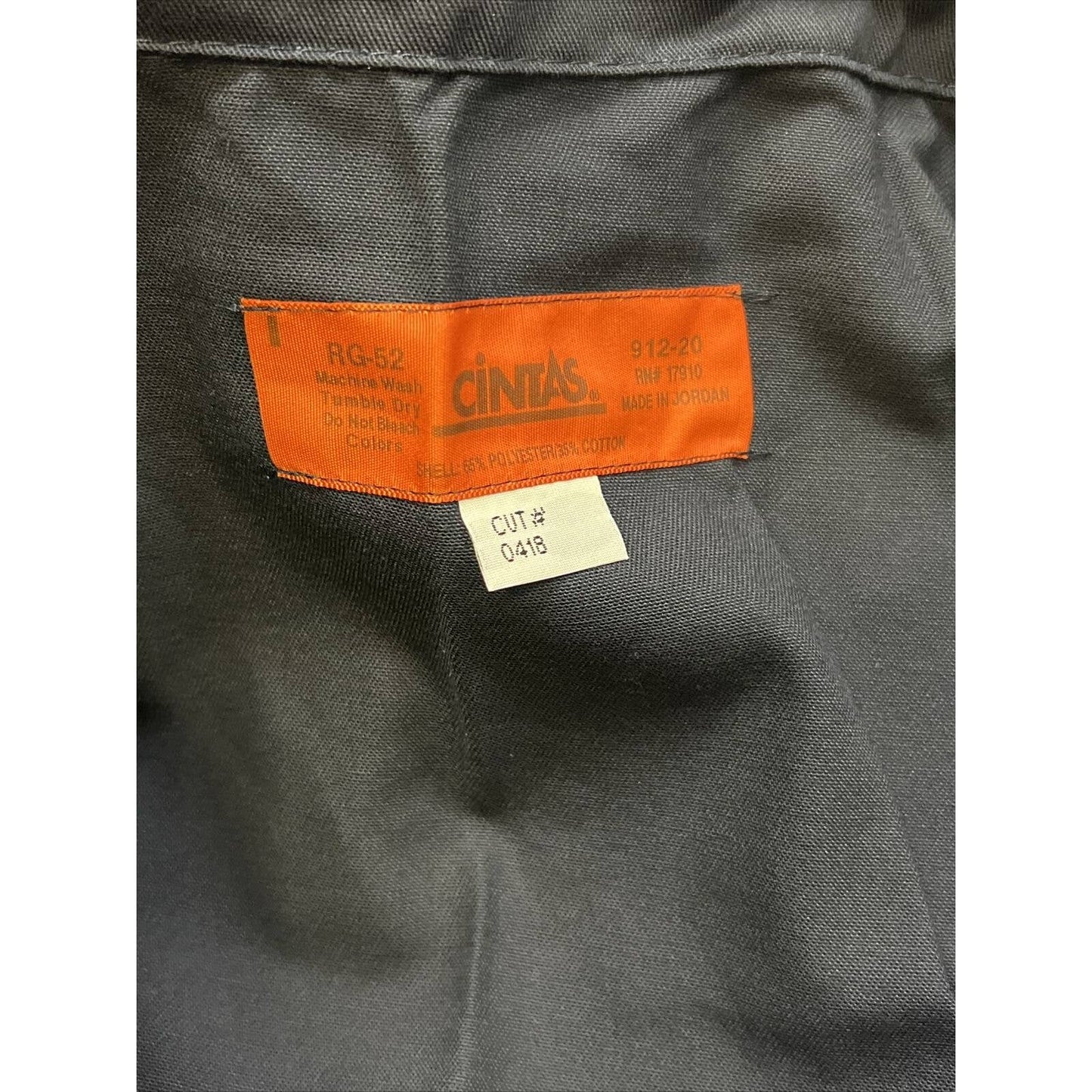 CINTAS Men's Navy Blue Zip Front Coverall 912-20 RN 17910 52 RG Michael Myers