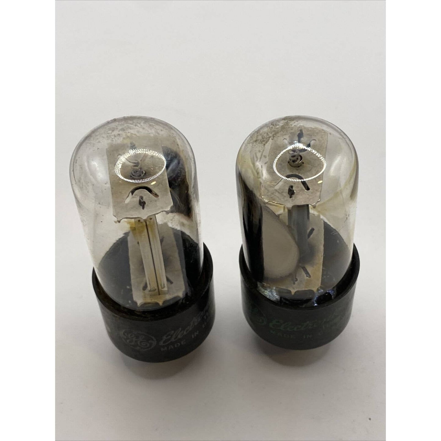 6AX4GT x 2 GE Vacuum Tubes - Amplifier - Ham Radio Valves - Tested W Photos!