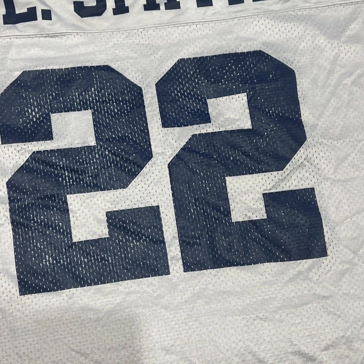 Vintage White Mens XXL #22 Emmitt Smith Jersey Logo Athletic NFL Dallas Cowboys