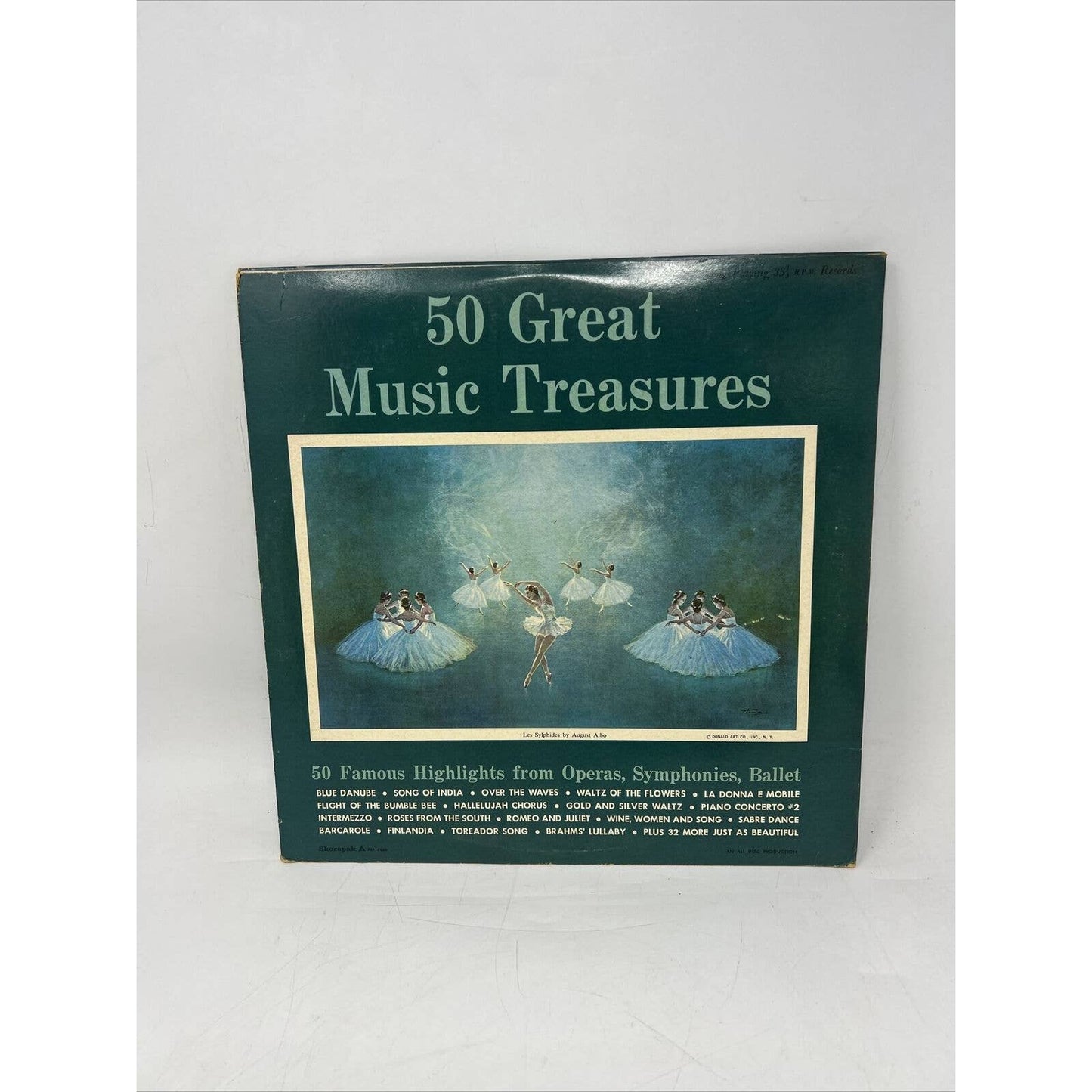 50 Great Music Treasures - Operas Symphonies & Ballet 33 LP 2 Vinyl Records