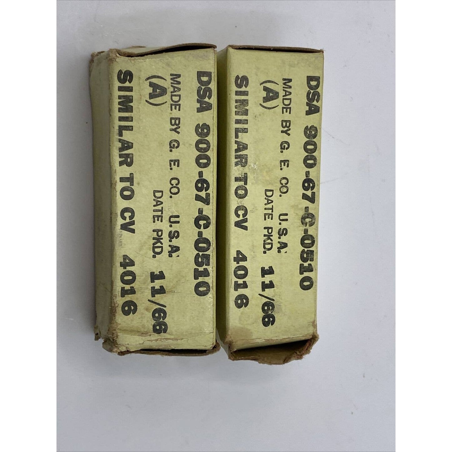 2 1966 SYLVANIA JHS-5814A HD MILITARY GRADE TUBES - Tested With Photos!