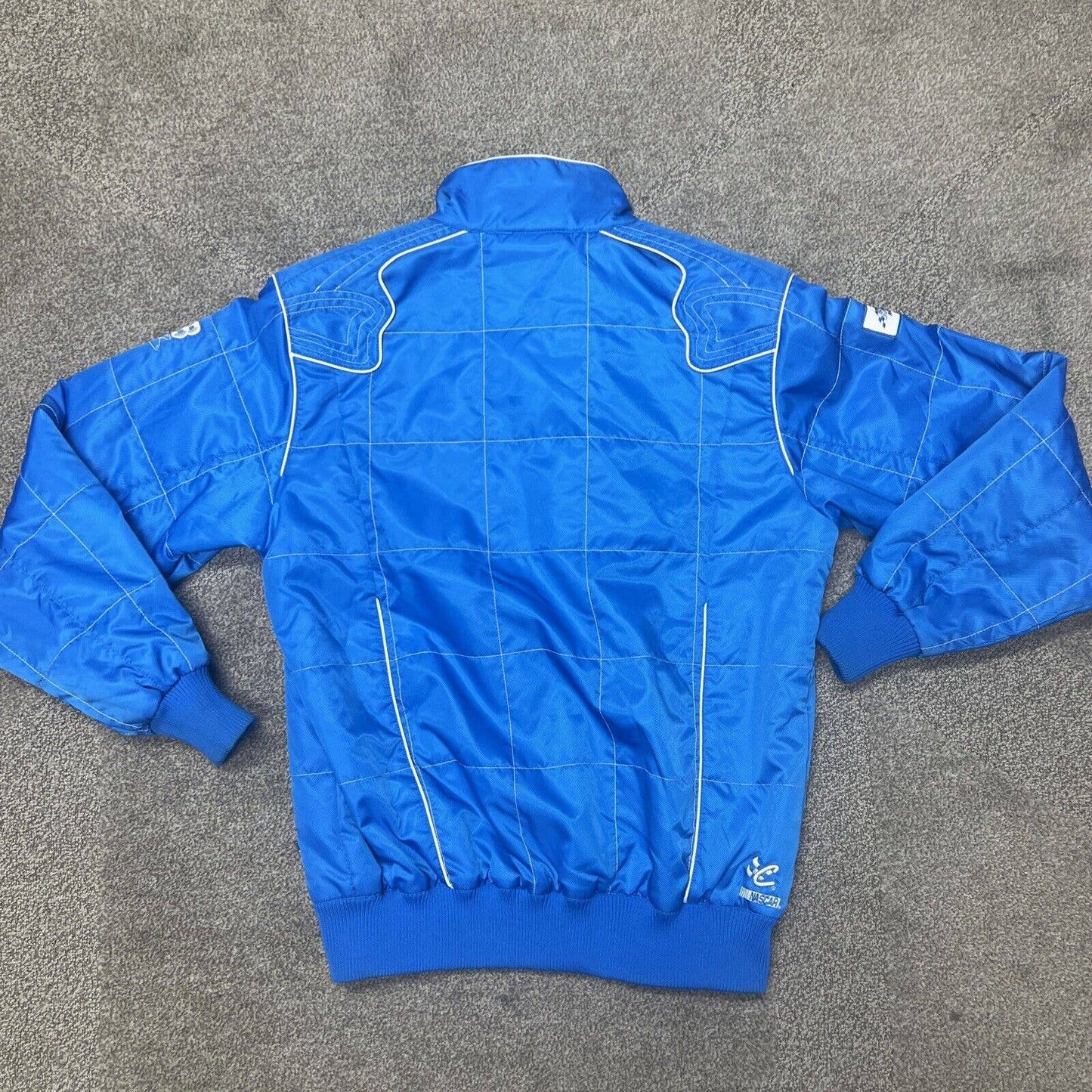 Chase Authentics Jacket Women L NASCAR Racing Elliott Sadler 38 M&M's Baby Blue!