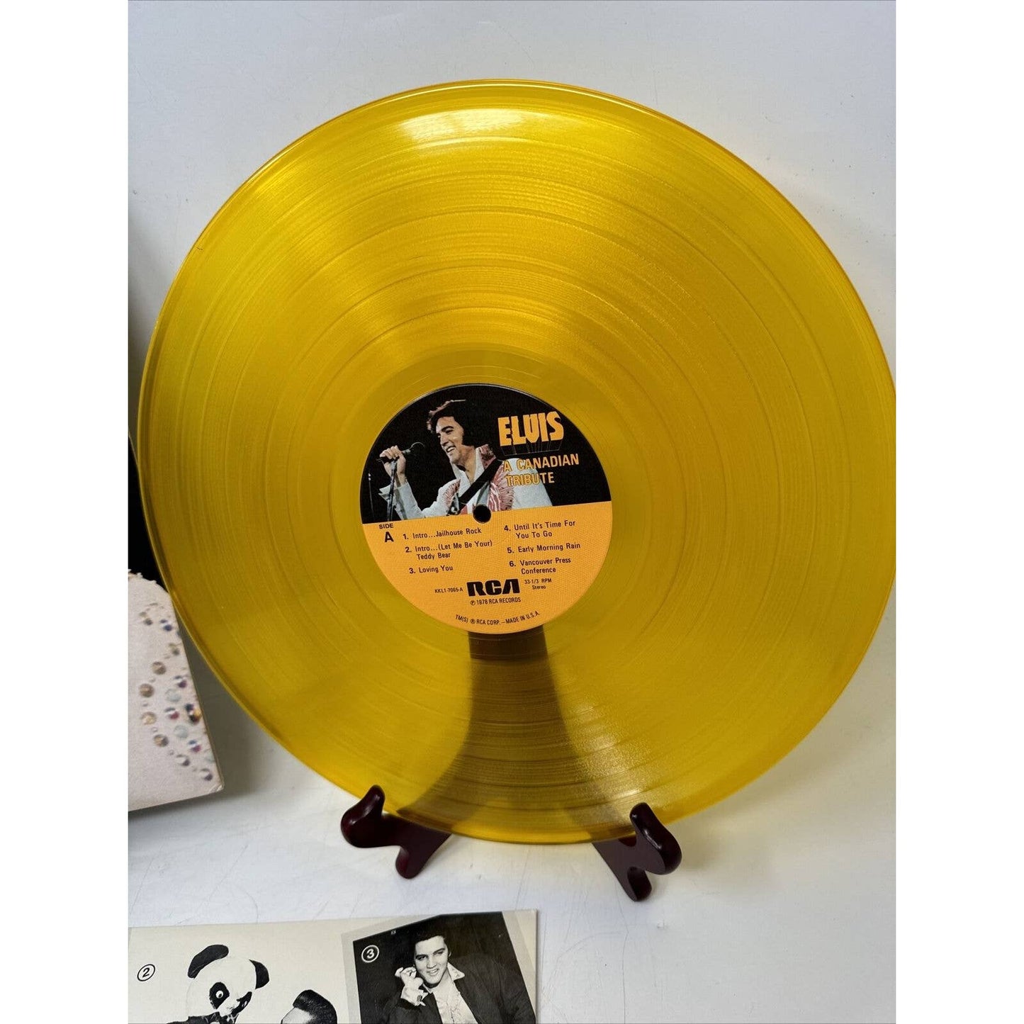 ELVIS "Canadian Tribute" 1978 (RCA/KKL1-7065/YELLOW VINYL/CANADA) RARE NM NICE!