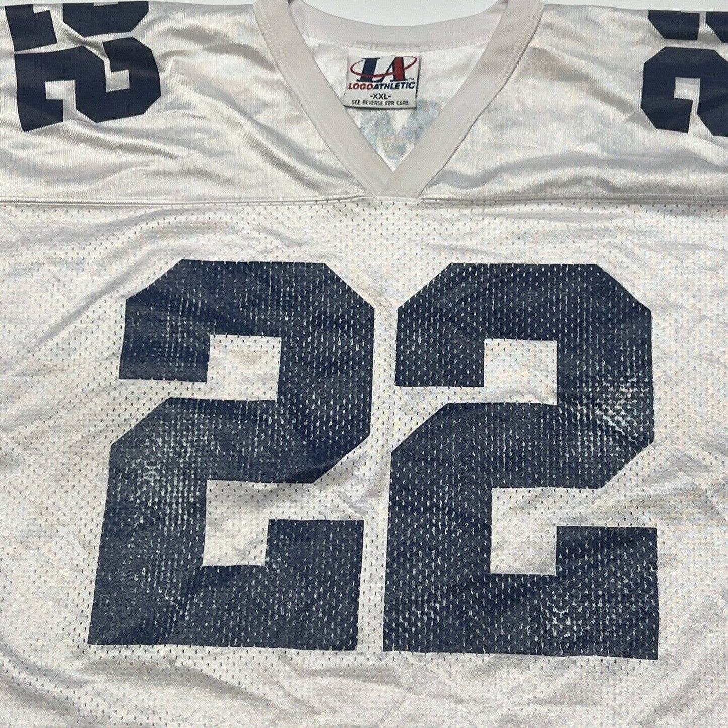 Vintage White Mens XXL #22 Emmitt Smith Jersey Logo Athletic NFL Dallas Cowboys