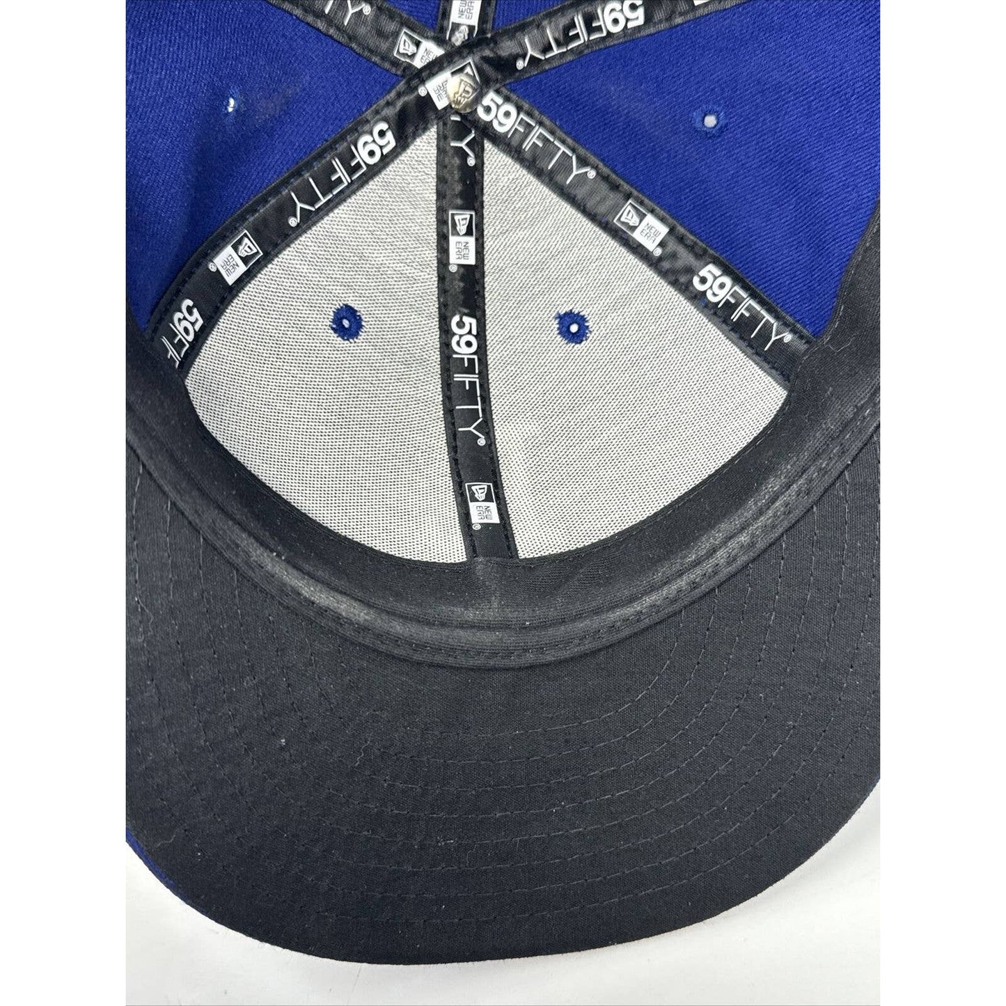 New Era 59Fifty Los Angeles LA Dodgers Game Fitted Hat (Dark Royal) MLB Cap !