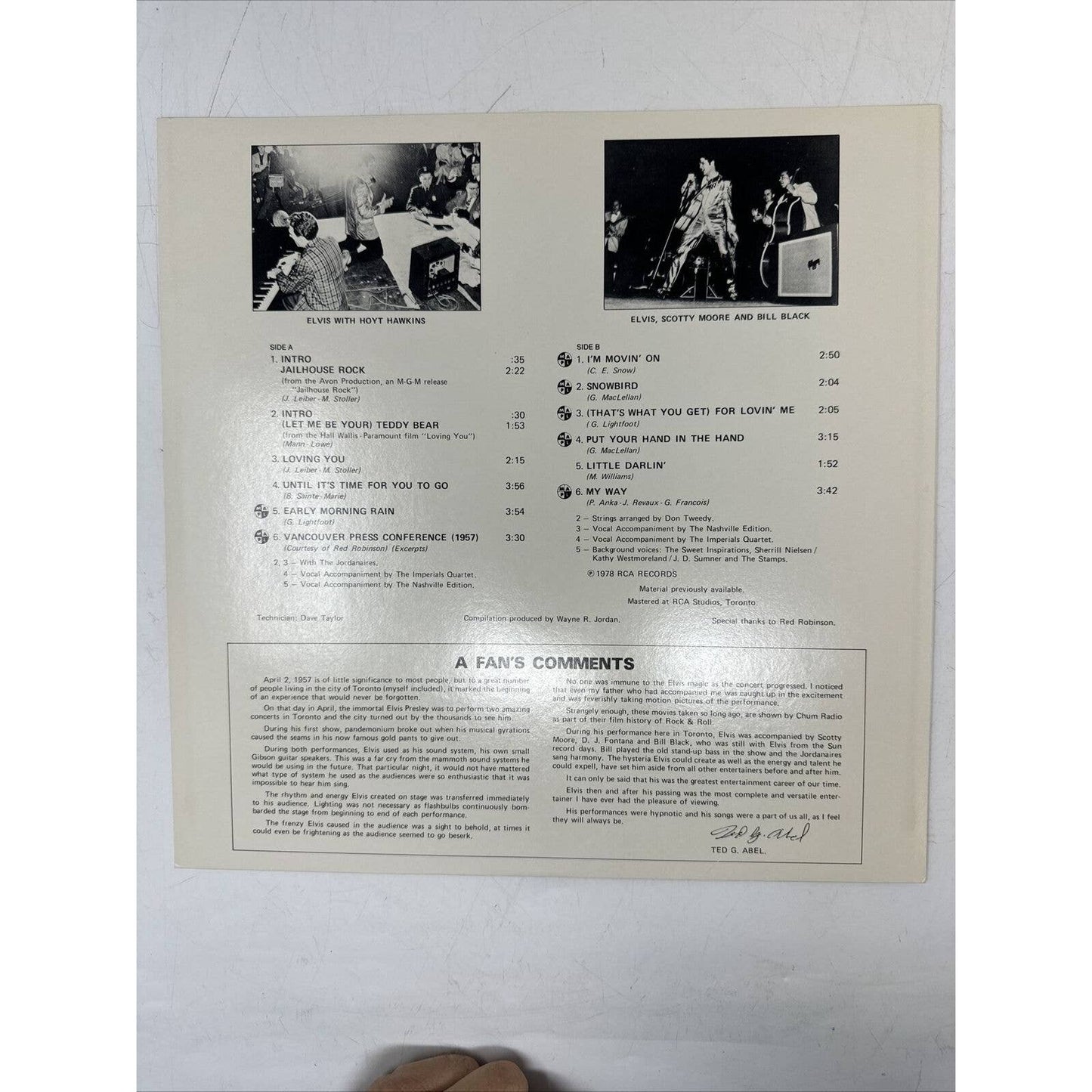 ELVIS "Canadian Tribute" 1978 (RCA/KKL1-7065/YELLOW VINYL/CANADA) RARE NM NICE!