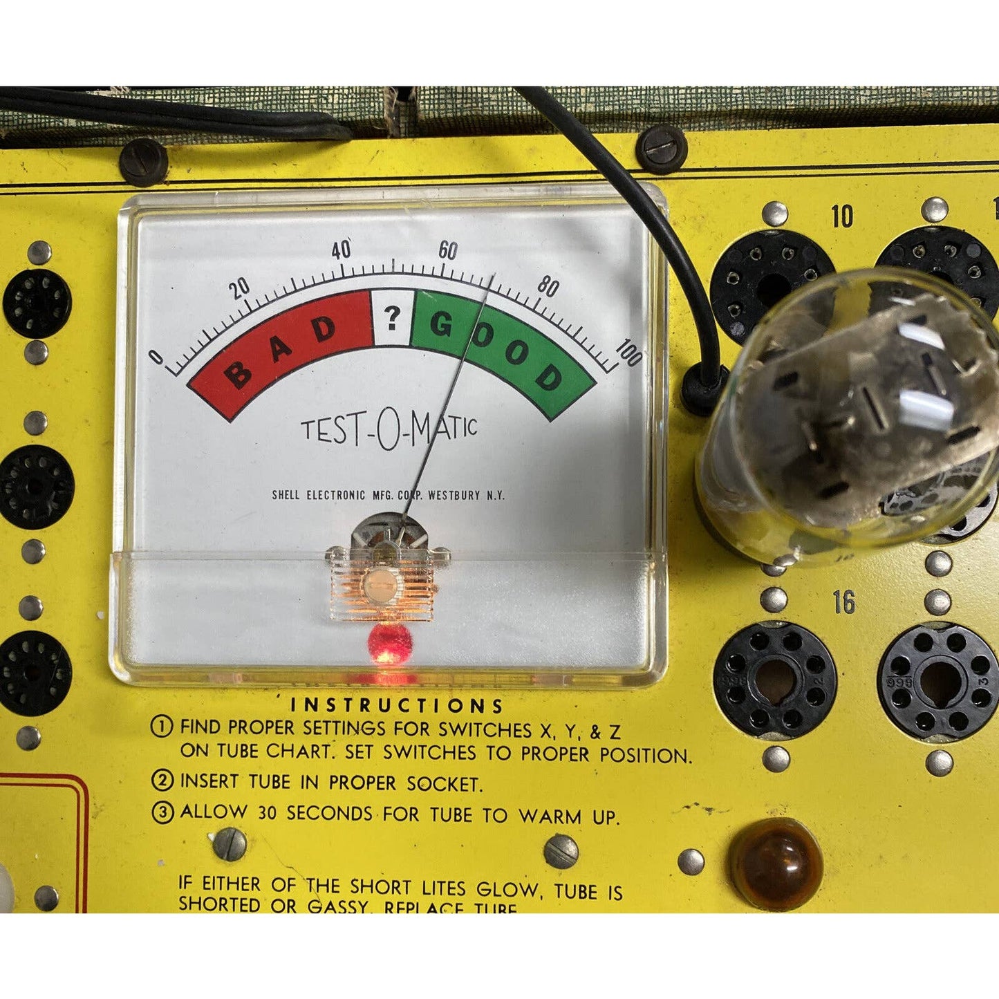 GE General Electric 5U4GB rectifier Vacuum radio tube, Ham Radio Amp - Tested!