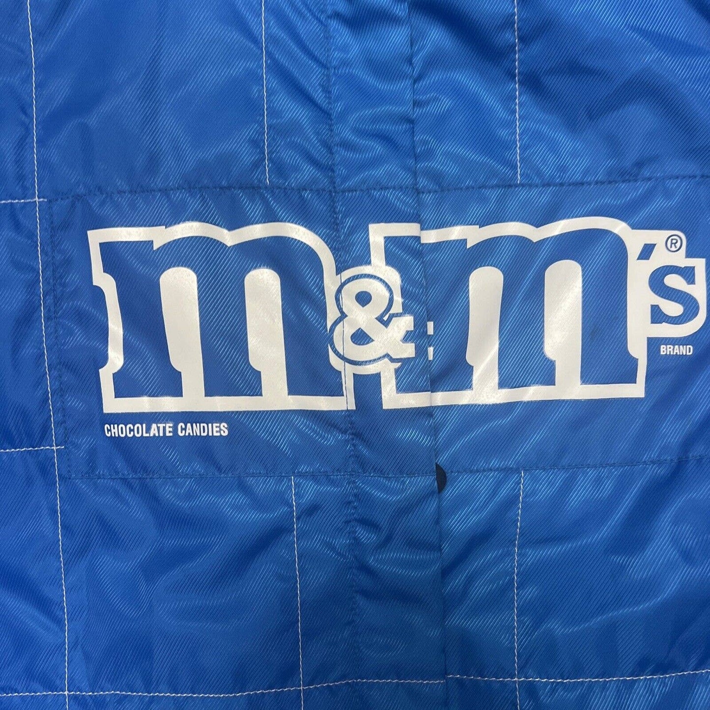 Chase Authentics Jacket Women L NASCAR Racing Elliott Sadler 38 M&M's Baby Blue!