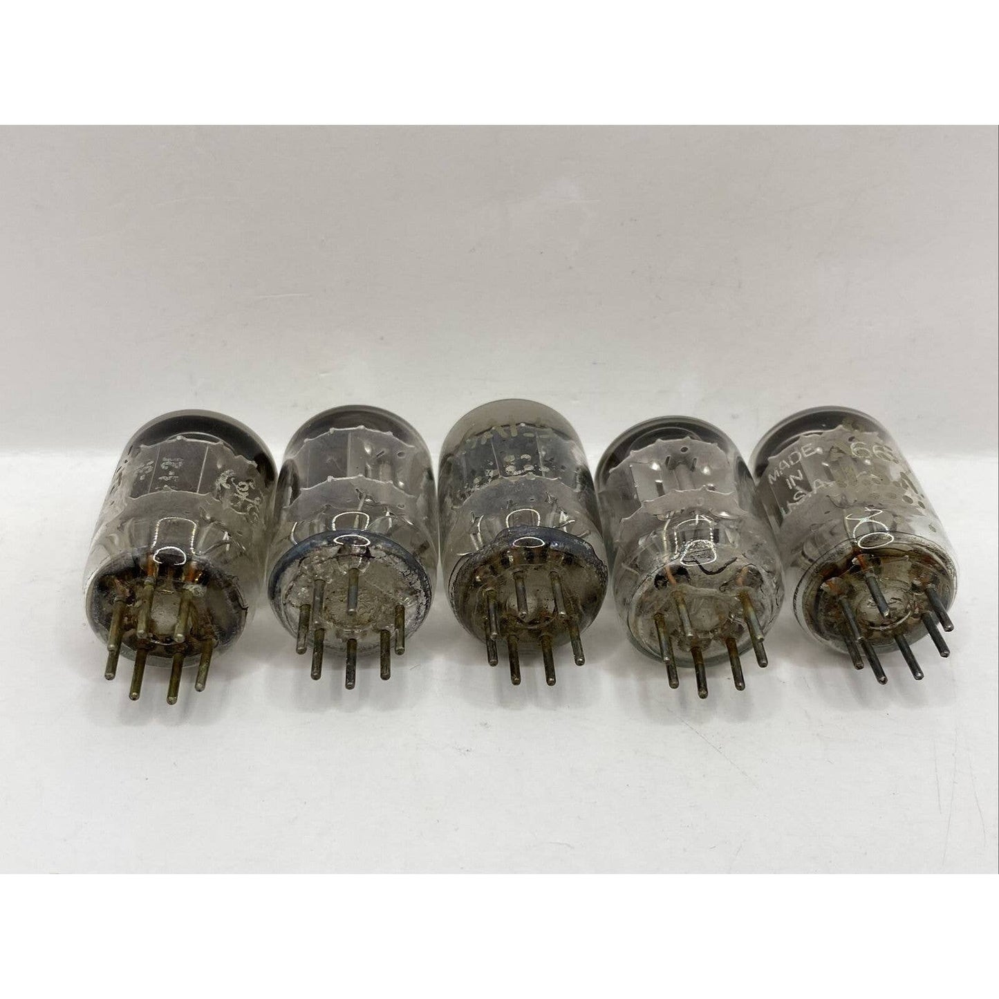 5 - General Electric GE 6AL5 Radio Valve Vacuum Tubes - Tested With Photos!