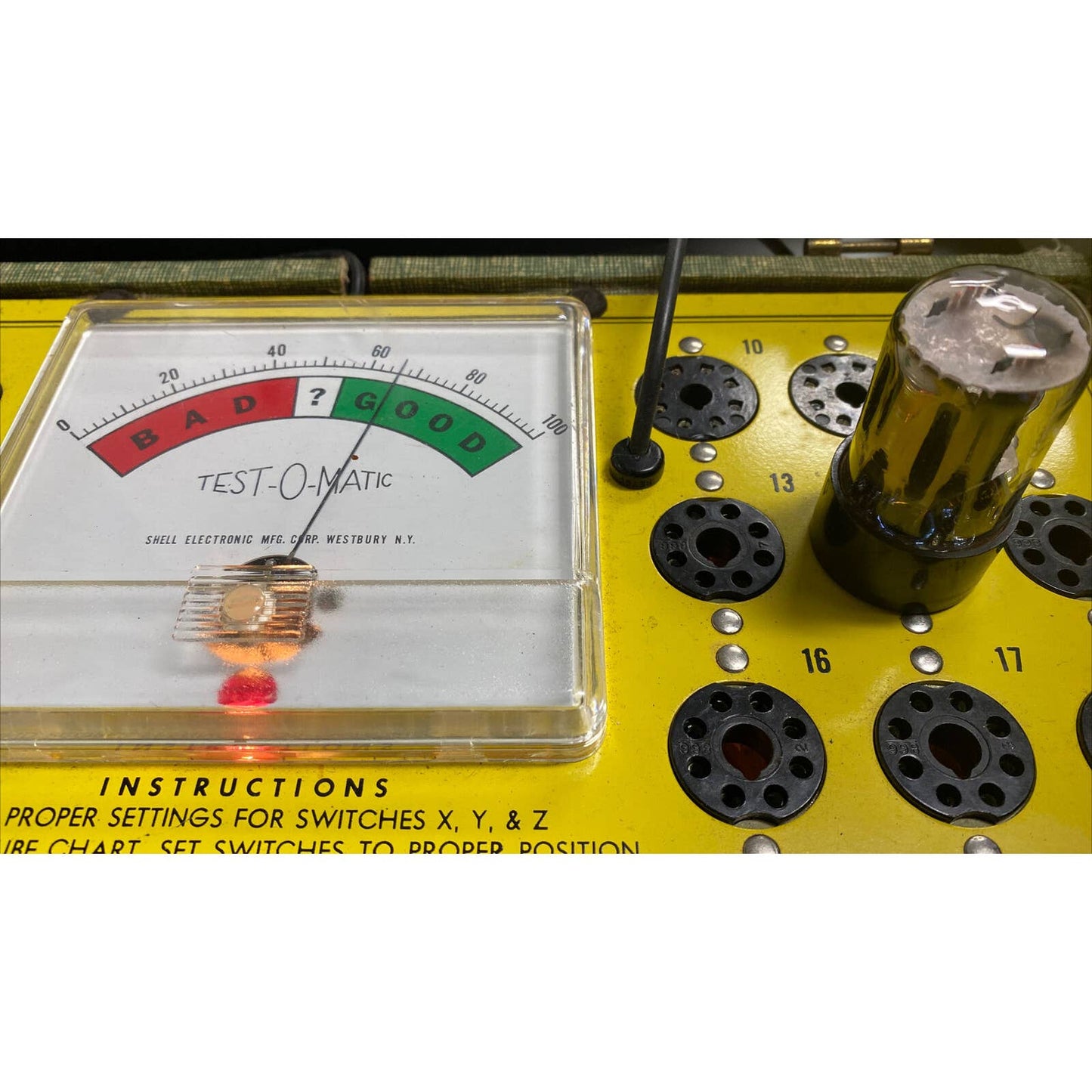 6SN7GTA ADMIRAL Double Triode Tube - Tested With Photos! Vintage