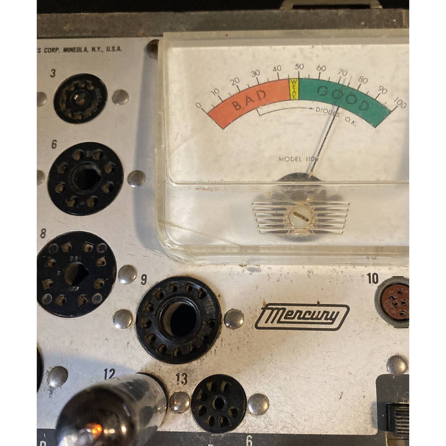 2 6AU6A vacuum tube GE Amp Ham Radio - pentode - Close Match Pair Tested W Photo