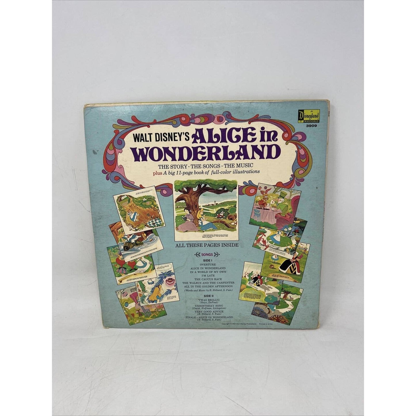 Walt Disney's Alice In Wonderland 1969 Vinyl LP Disneyland Records With Booklet