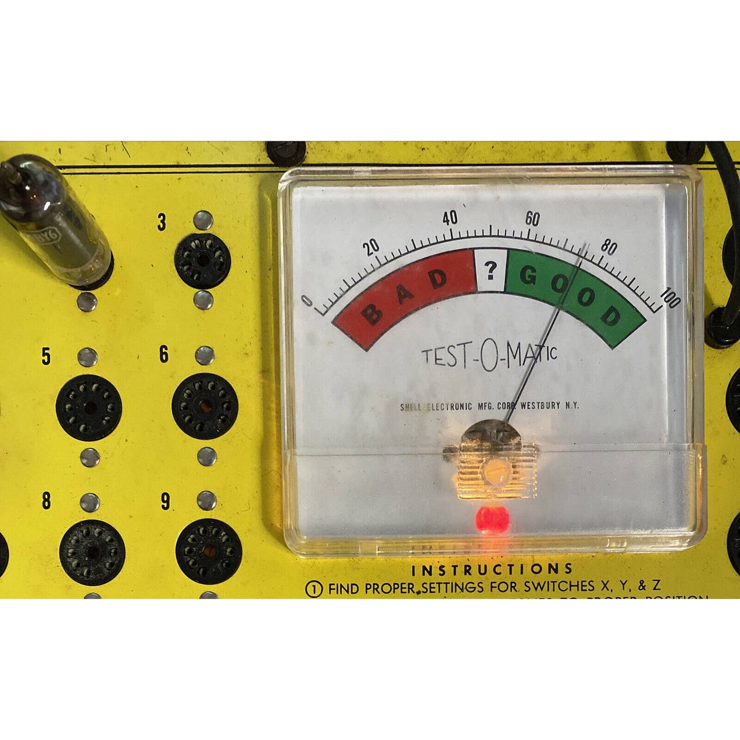 Vintage Wards Airline Electron/ Vacuum Tube 3BY6 w/ Box TESTED With Photos!