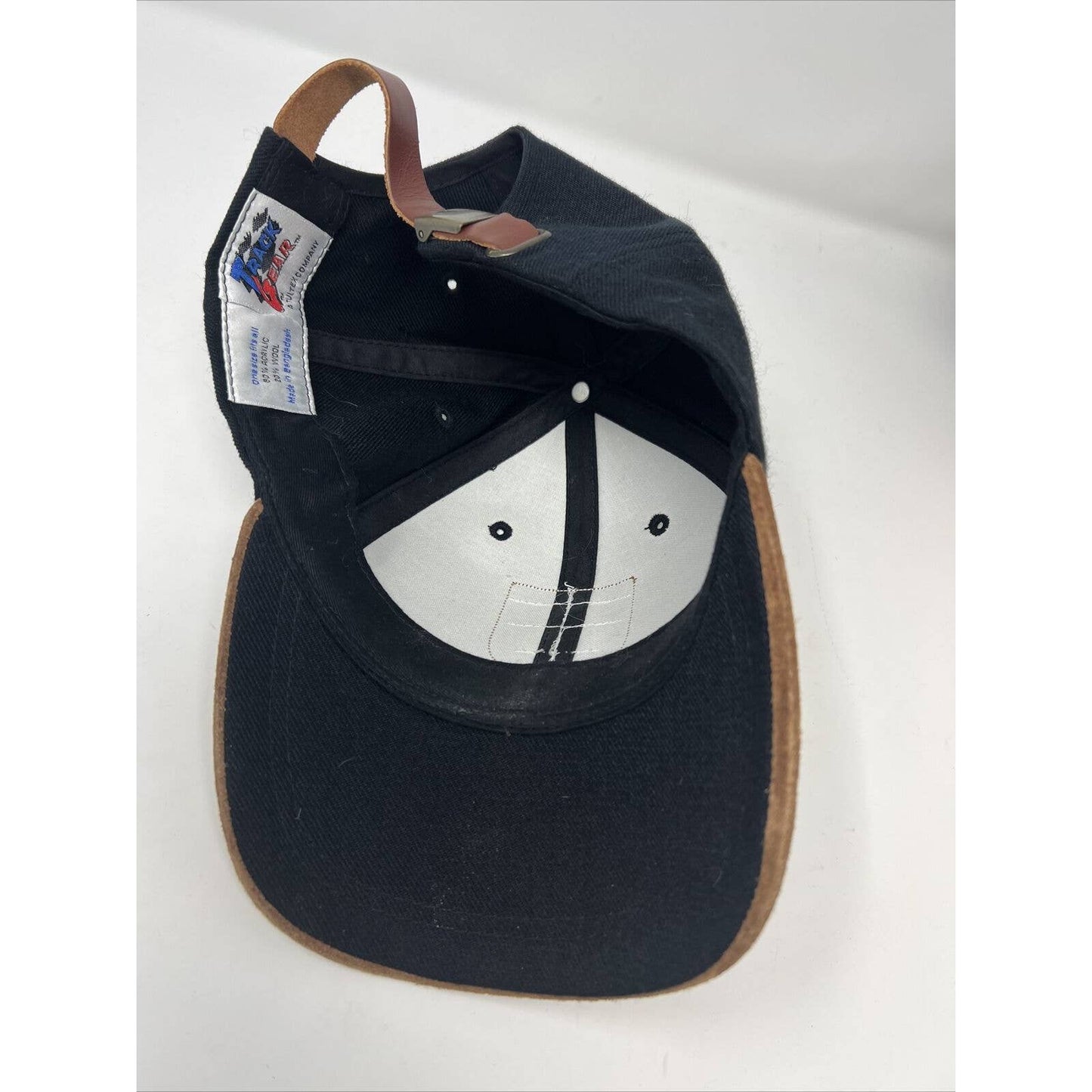 Vintage 1998 NASCAR 50th Anniversary Suede Leather Hat Rare Track Gear Racing