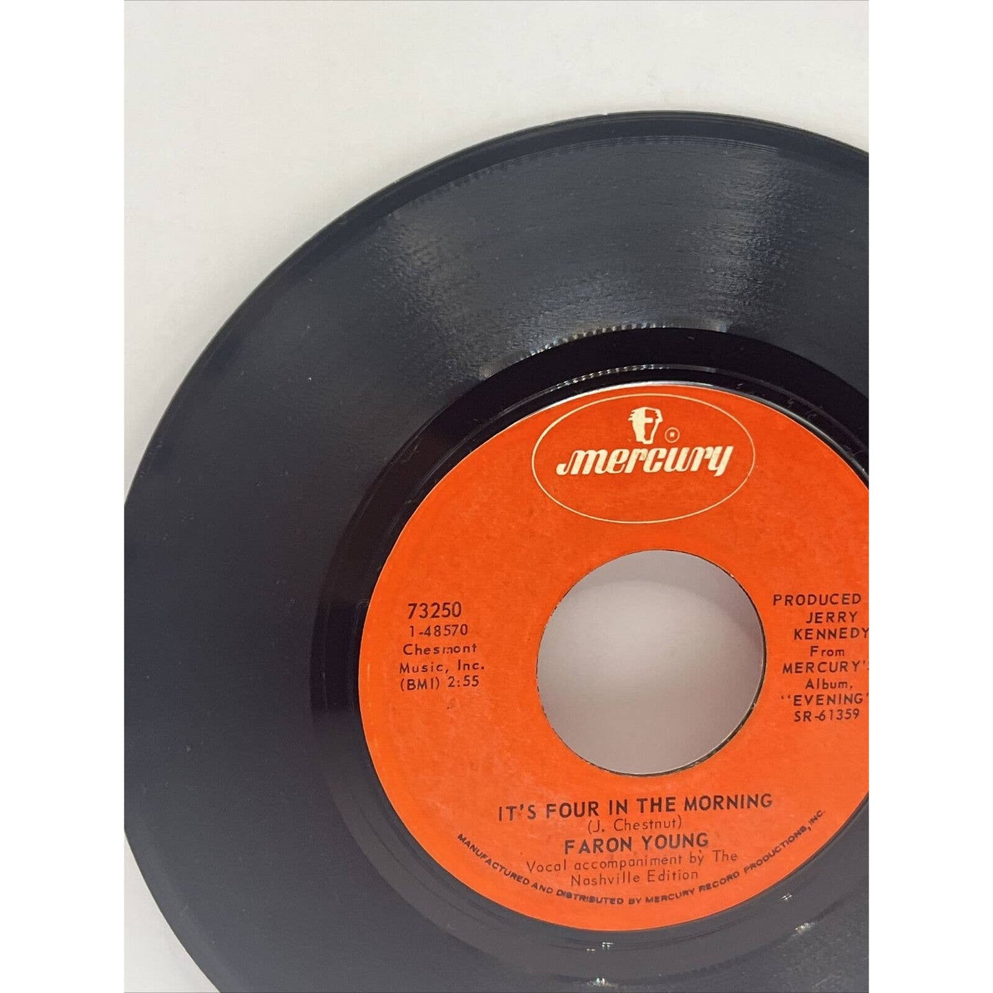 FARON YOUNG Its Four in the Morning/Its Not the Miles 45 Vinyl Mercury Records
