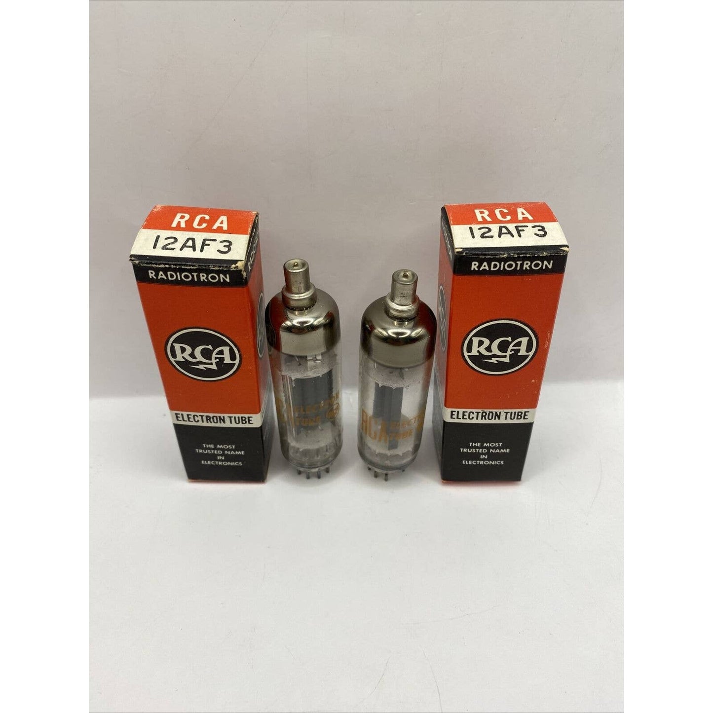 2 RCA 12AF3 Vacuum Tube Diode TV Valve - Tested With Photos!