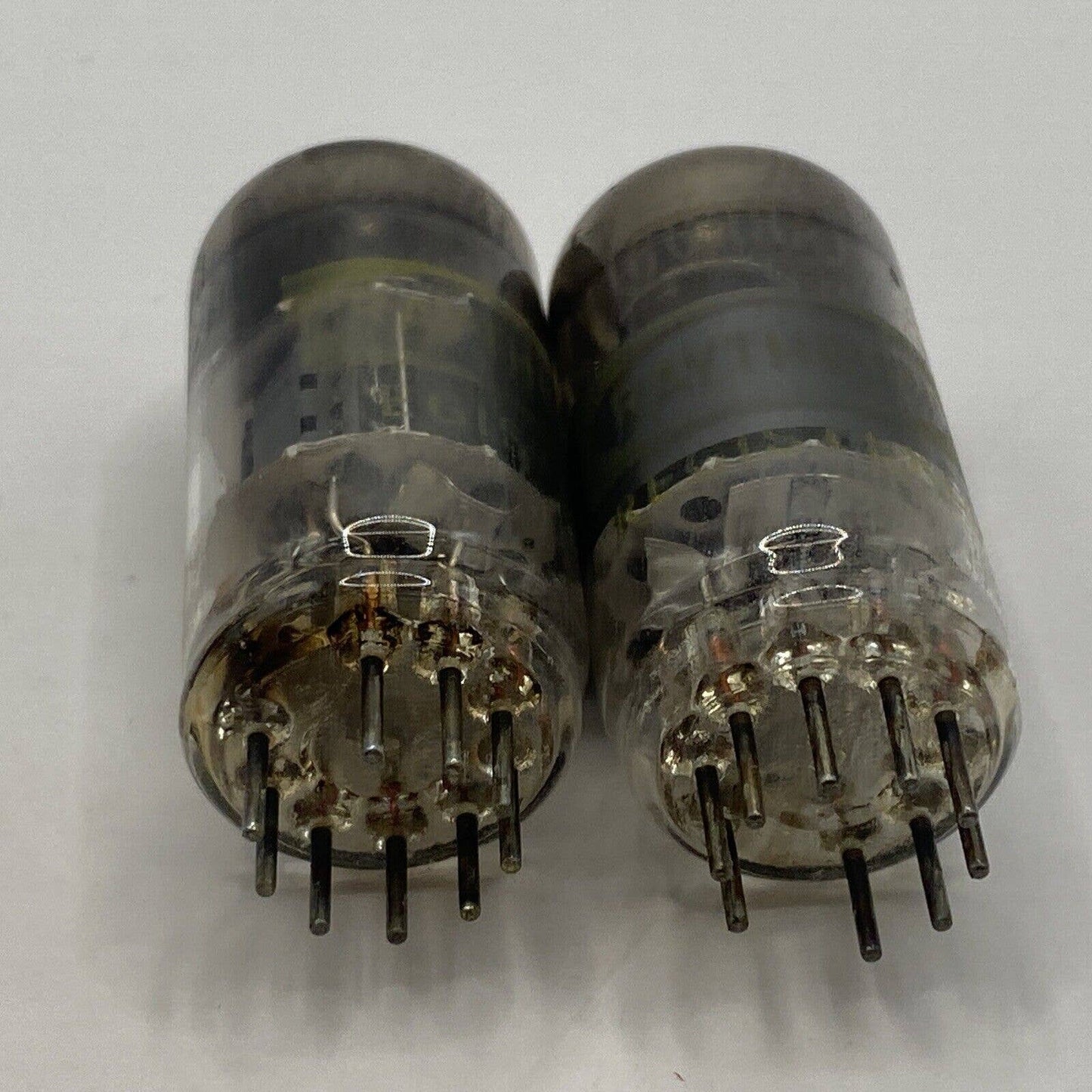 2 Raytheon 6GH8A Audio Amplifier Vacuum Tubes - Valves Matching Tested W Photos