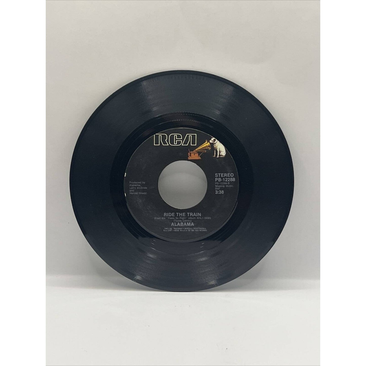 Alabama Love In The First Degree / Ride The Train Record 45 1981 Vinyl Album