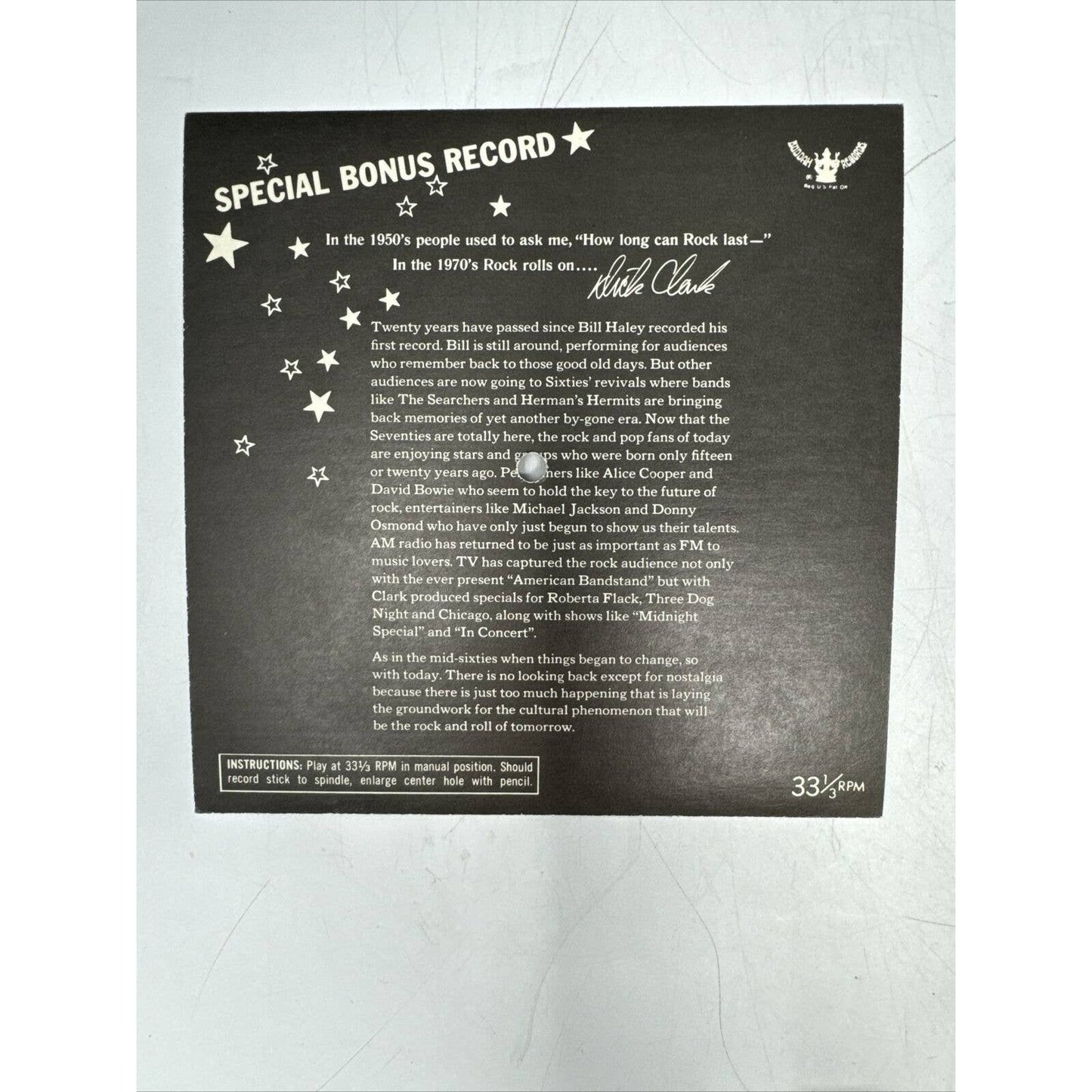 Dick Clark 20 Years Of Rock N' Roll 1973 2x LP Vinyl Buddah With The Bonuses