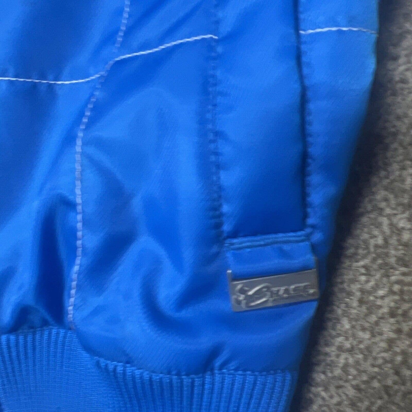 Chase Authentics Jacket Women L NASCAR Racing Elliott Sadler 38 M&M's Baby Blue!