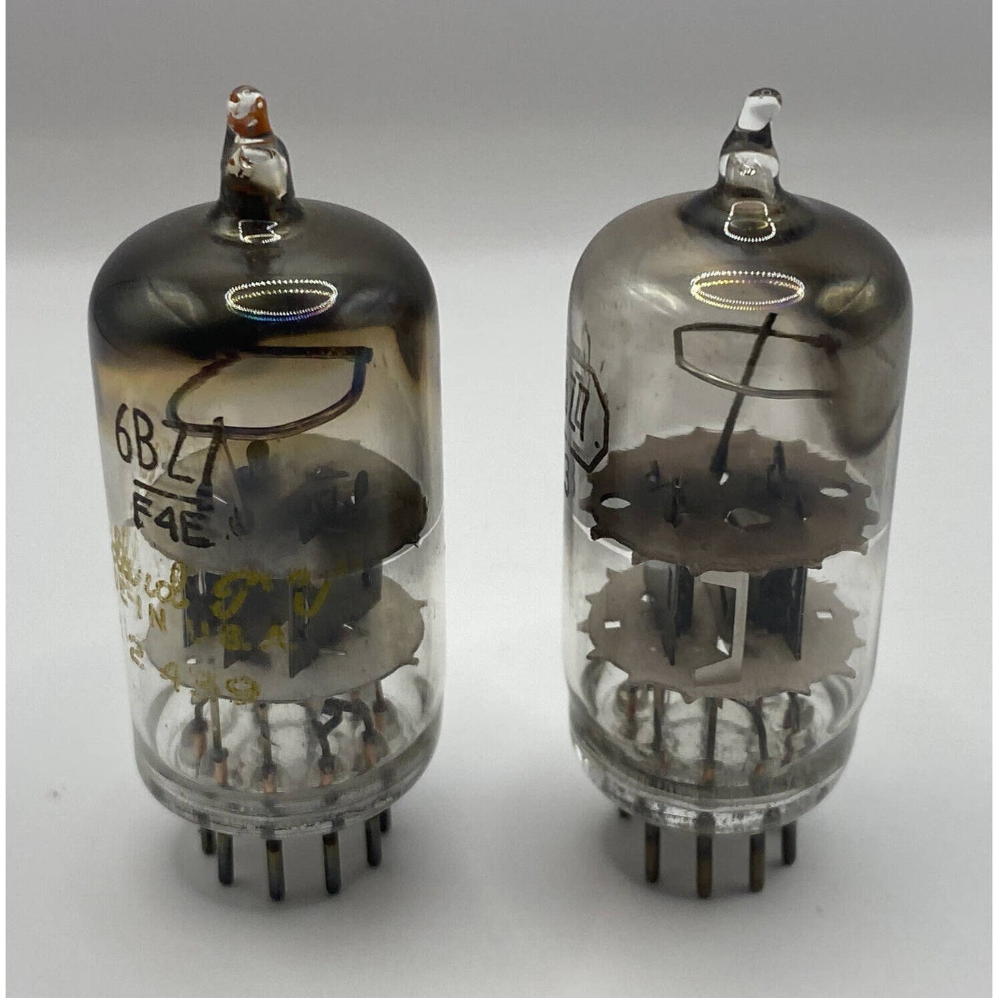 6BZ7 x2 STANDARD BRAND ELECTRON TUBE Amp Tubes Amplifier Ham Tested With Photos