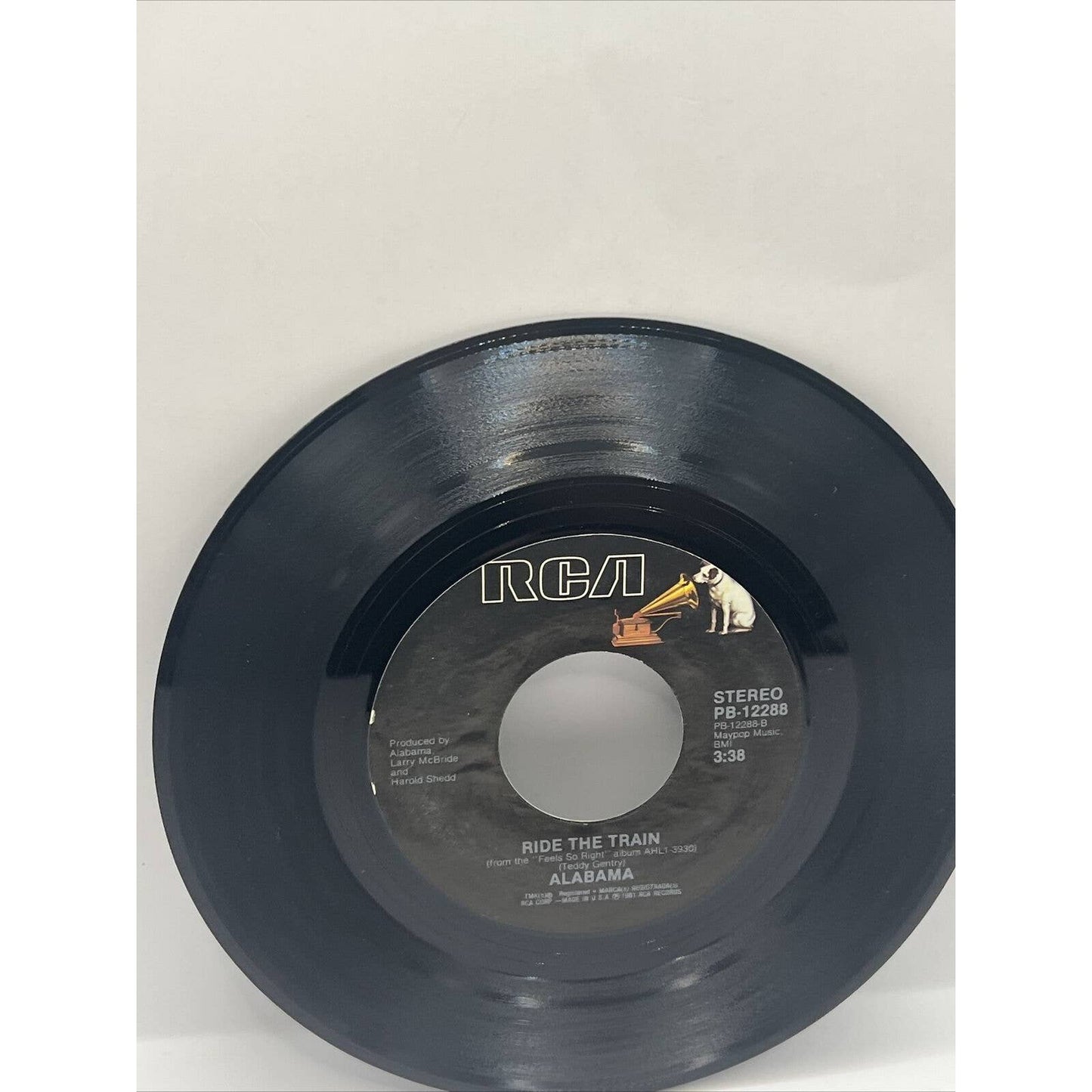 Alabama Love In The First Degree / Ride The Train Record 45 1981 Vinyl Album