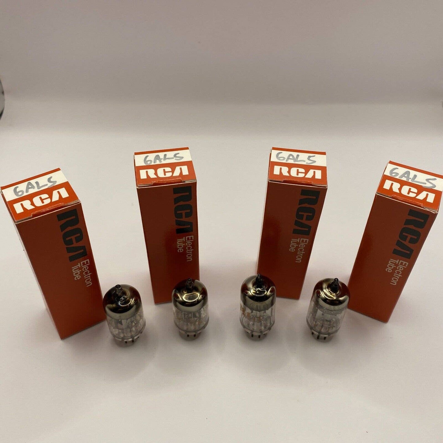 6AL5 -4 RCA Vacuum Tubes - Amp - Amplifier - Ham Radio Valves - Tested W Photos!