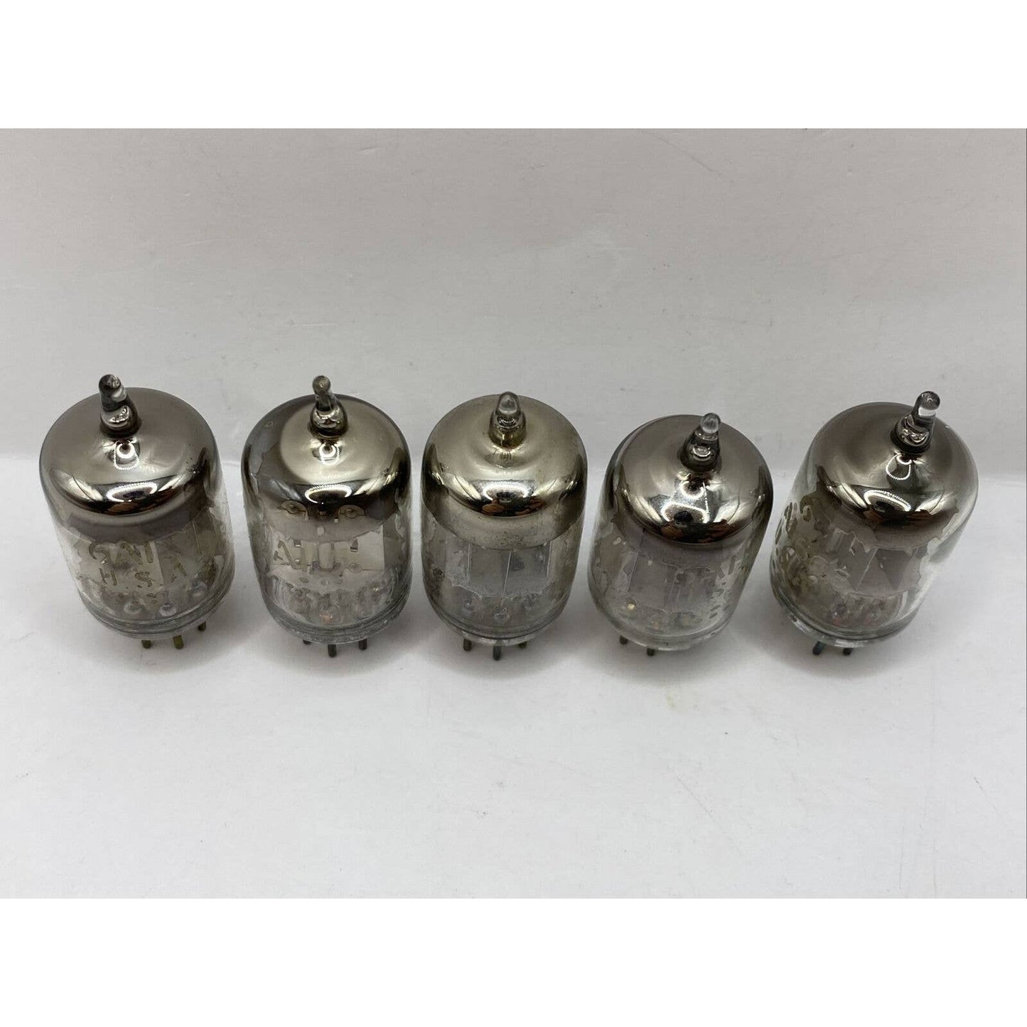 5 - General Electric GE 6AL5 Radio Valve Vacuum Tubes - Tested With Photos!