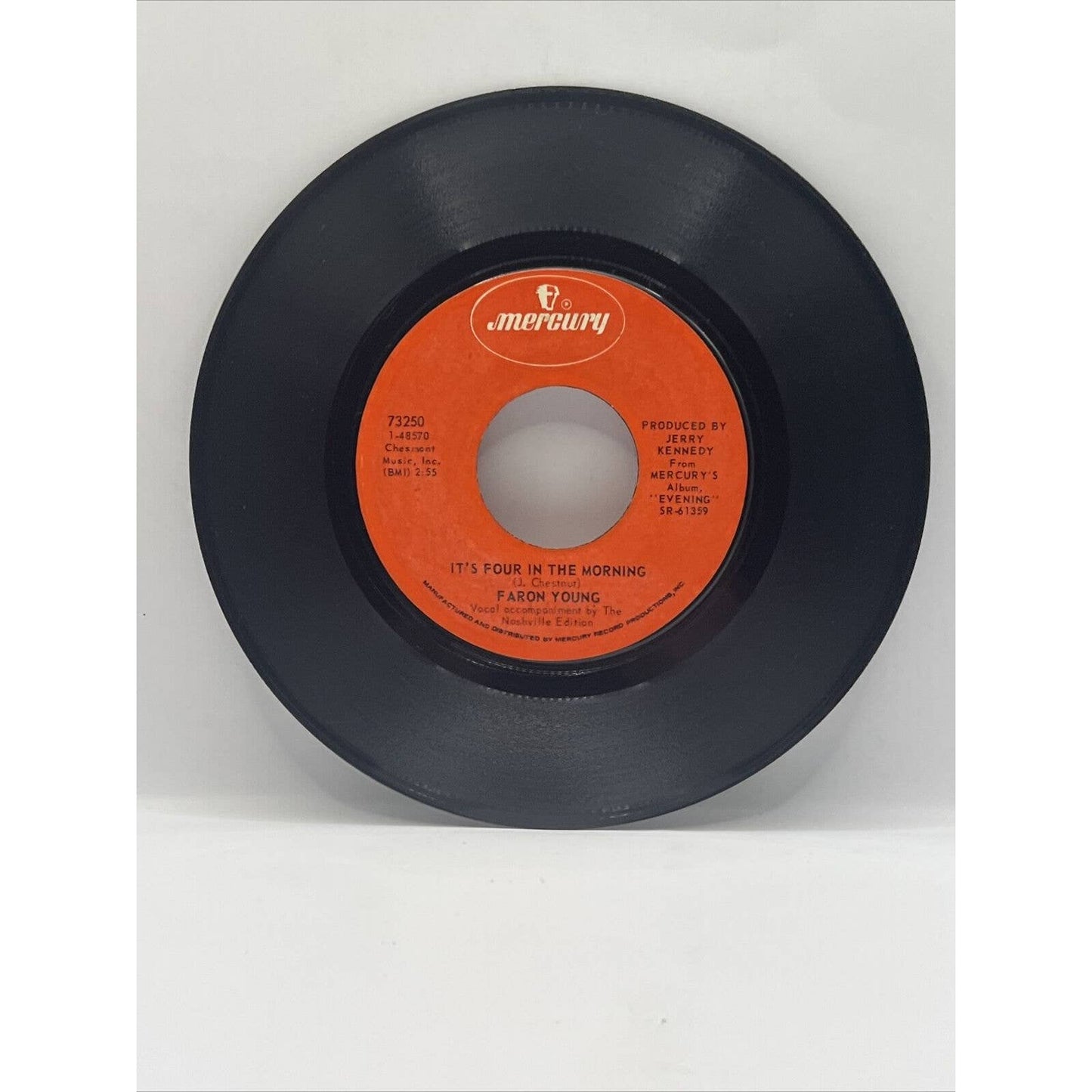 FARON YOUNG Its Four in the Morning/Its Not the Miles 45 Vinyl Mercury Records