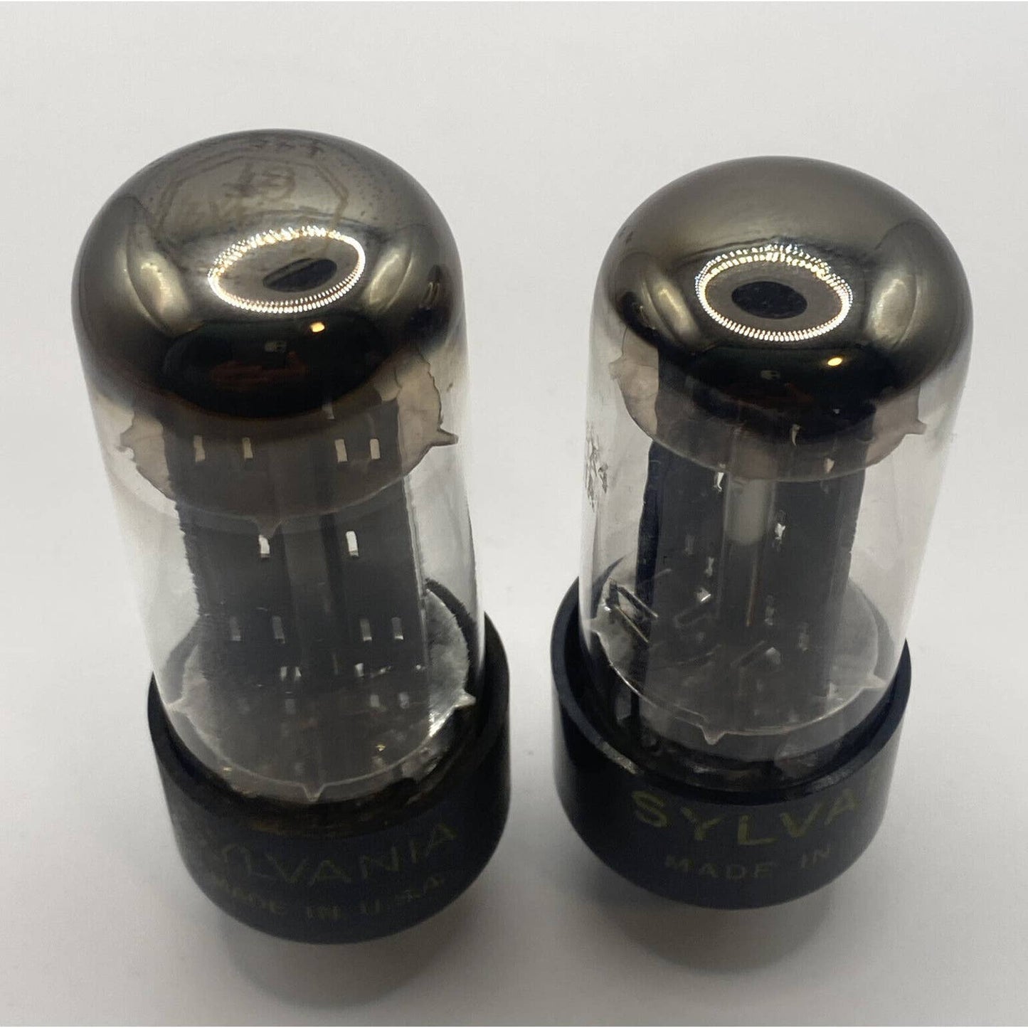 2 - Sylvania 12AX4GTA Audio Amplifier Radio Amp Vacuum Tubes - Tested With Photo