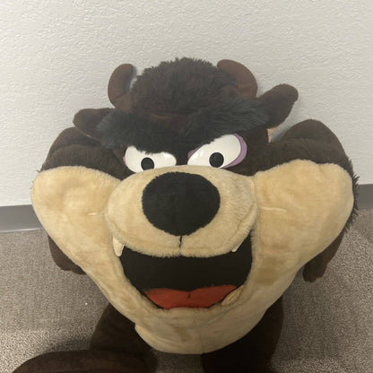 Super Rare 1992 Warner Bros Looney Tunes Taz Tasmanian Devil Jumbo Plush Doll