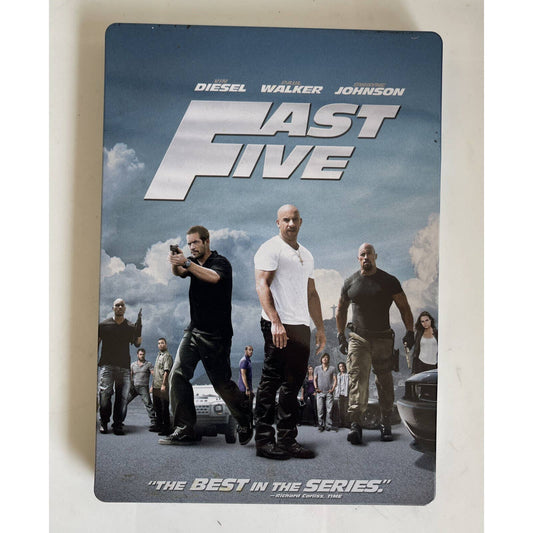 Fast Five Two Disc (DVD, 2011, Rated/Unrated) Steel box