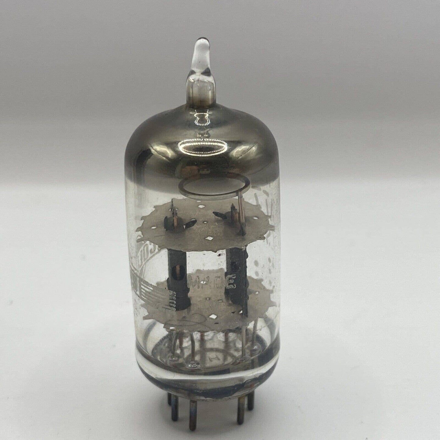 Vintage COLLINS GE 12AT7 RADIO VACUUM AMP TUBE - USA - Tested With Photos!