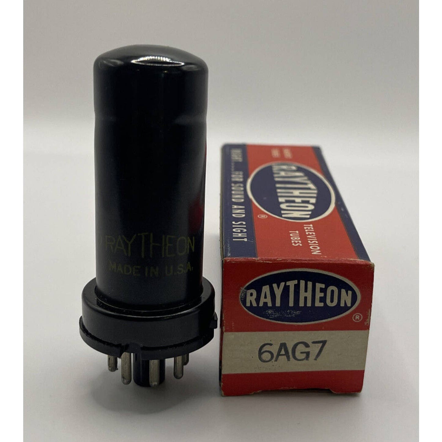 Raytheon 6AG7 Vintage Electron Tube NOS Amplifier Radio Valve