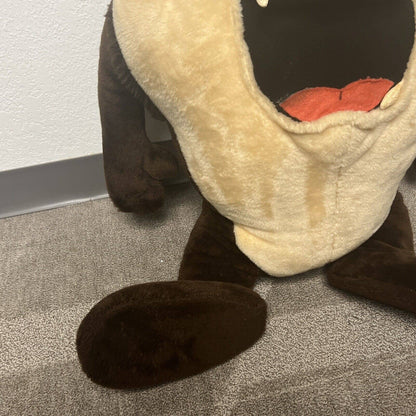 Super Rare 1992 Warner Bros Looney Tunes Taz Tasmanian Devil Jumbo Plush Doll