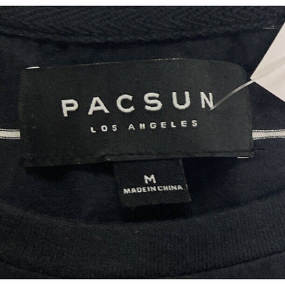 PacSun Men's Medium Distressed Black And White Sleeveless Shirt 0058 NWT NEW!