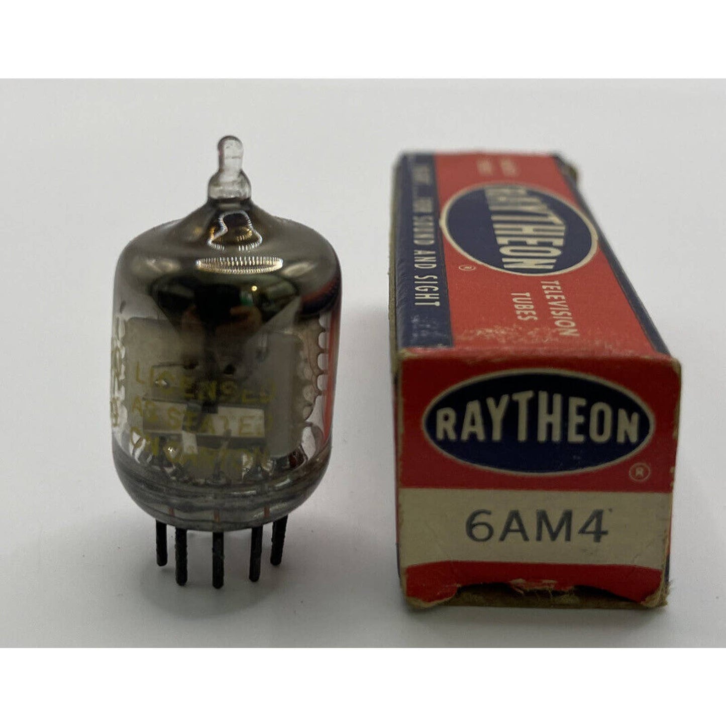 RAYTHEON 6AM4 VACUUM TUBE NOS Amplifier / Rectifier Valve