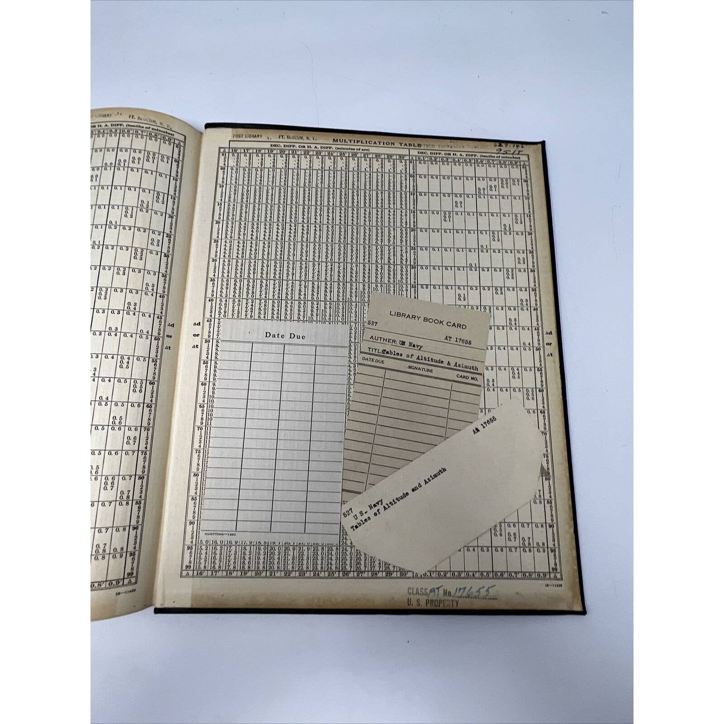 1940 US Navy Tables of Computed Altitude and Azimuth Latitudes 40 To 49 Book