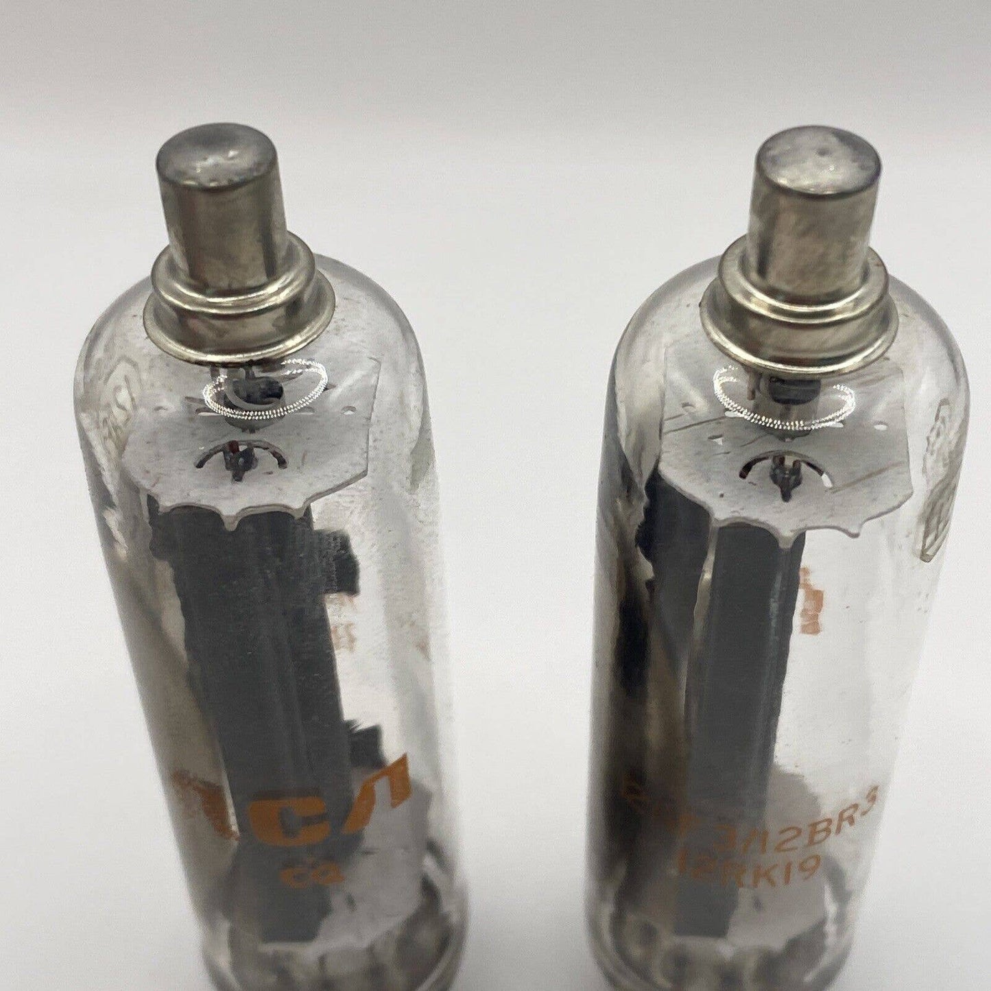 2 - RCA 12AF3/12BR3/12RK19 Damper Flyback Diode TV Valves - Tested W Photos NOS