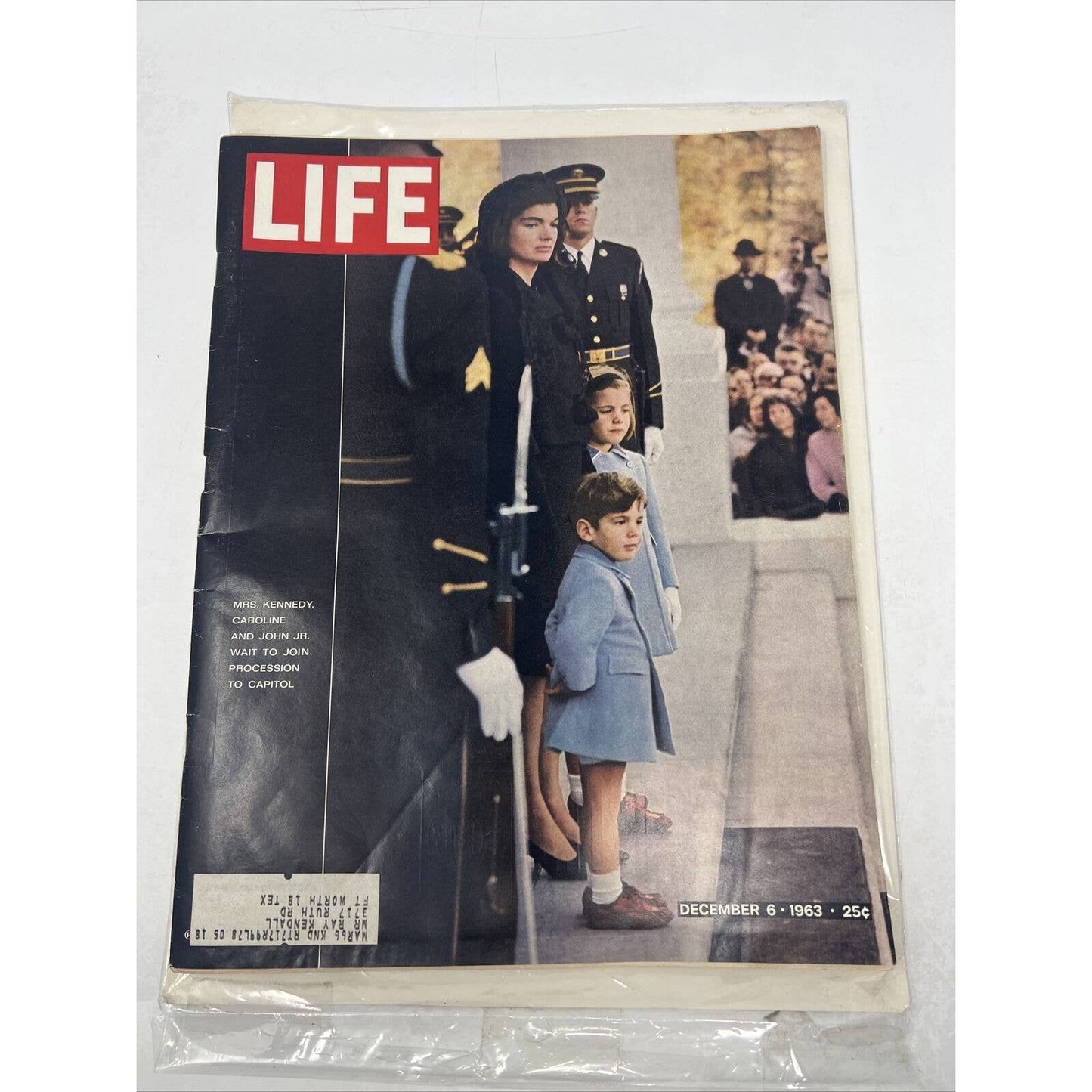 Vintage Life Magazine DECEMBER 6 1963 Jackie Kennedy Kids At Funeral GREAT ADS