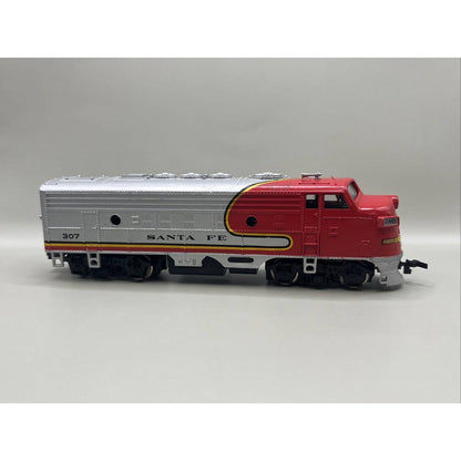 Bachmann Vintage Ho Powered Diesel Locomotive Engine Santa Fe 307 Silver Train